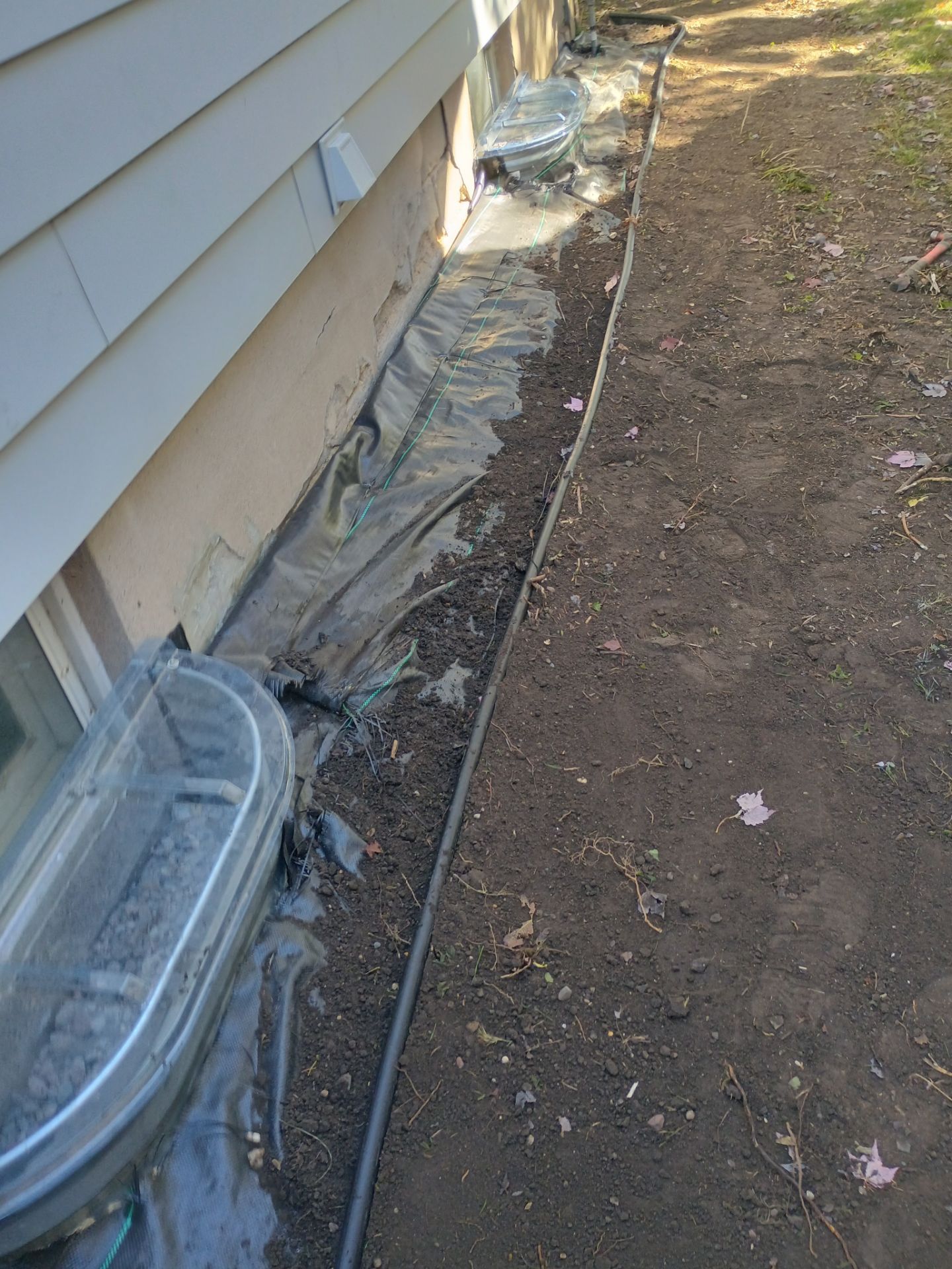 French Drain Installation for Michael by Waterproofing Northeast