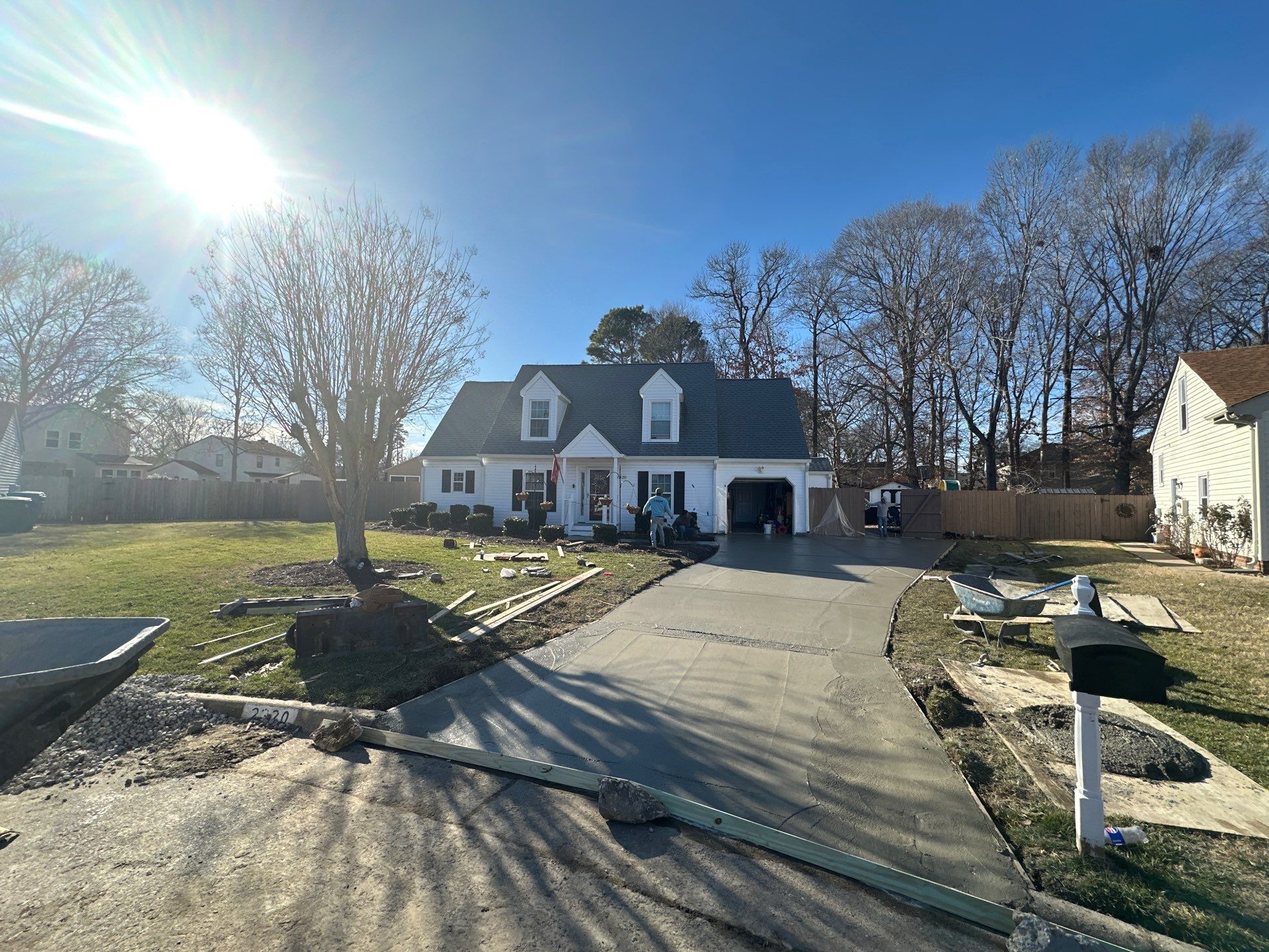 Project in Virginia Beach by Sam The Concrete Man Virginia Beach