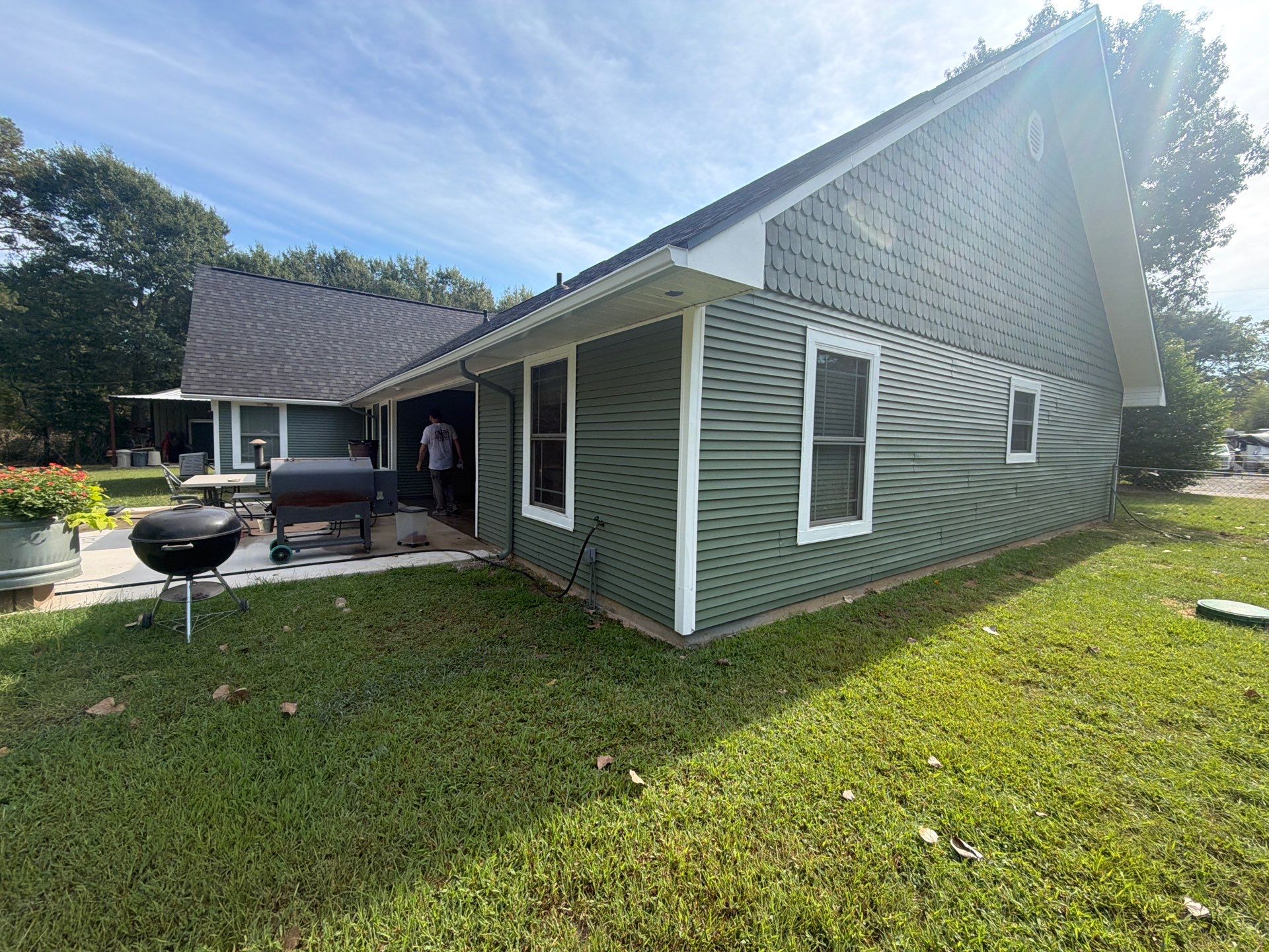 From Aged Yellow to Fresh Green in Frankston, Texas by Quality Coats Painting