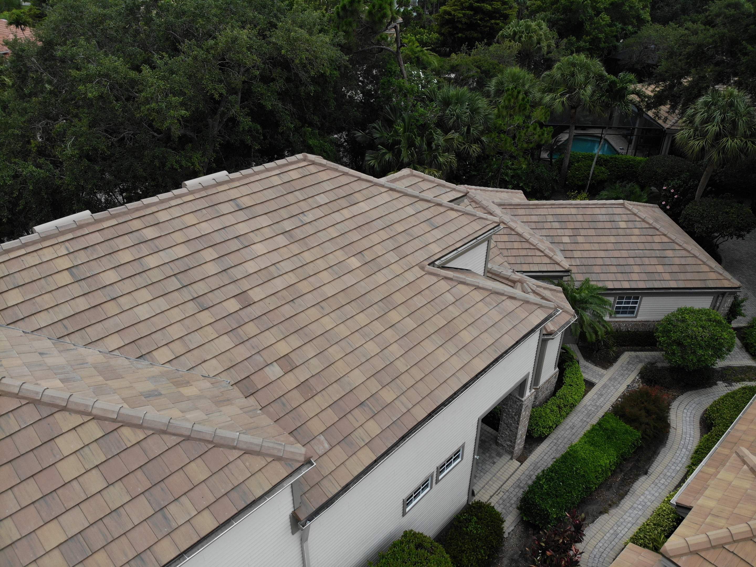 Residential Roofing Installation using Concrete Tile in Bonita Bay Community by International Roofing