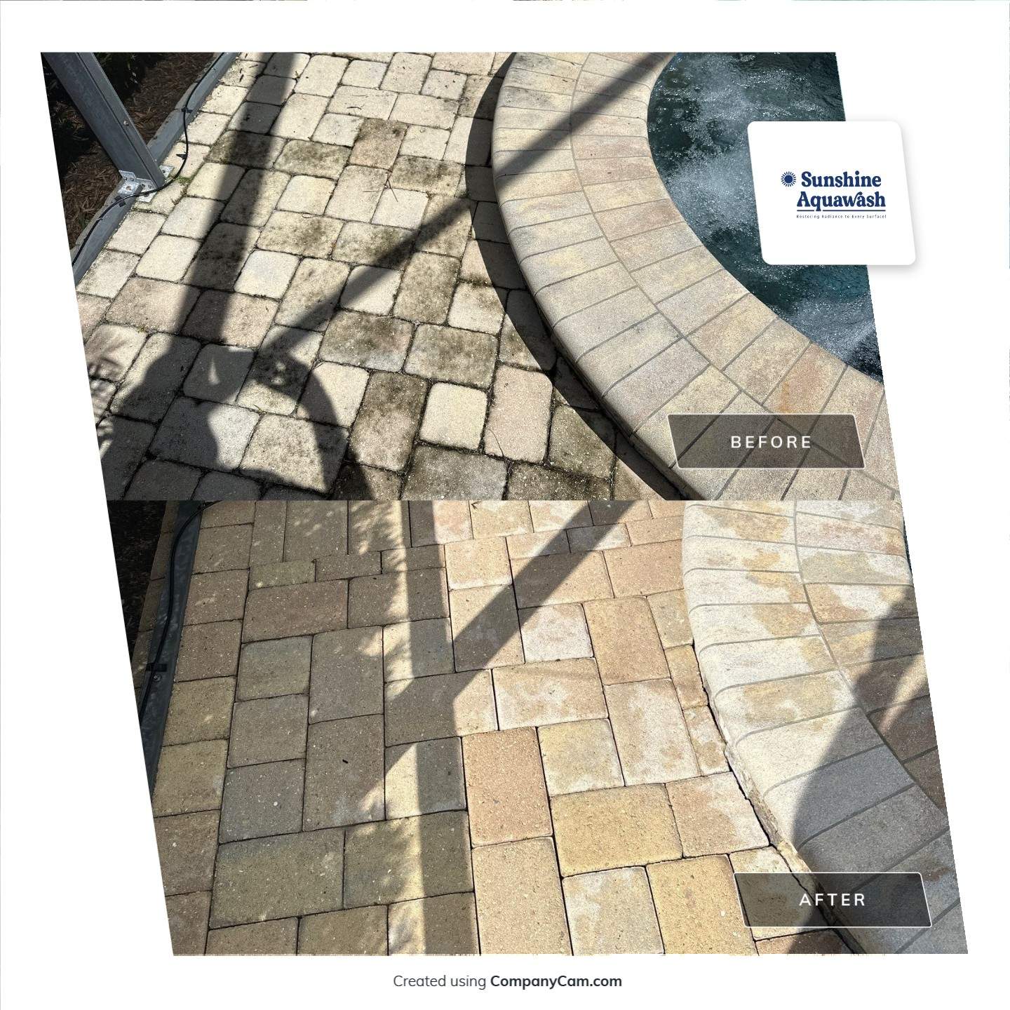 Paver Driveway, Pool Deck, Outdoor Furniture & Culvert Cleaning in Winding River Community, Bradenton, FL | Sunshine AquaWash by Sunshine AquaWash
