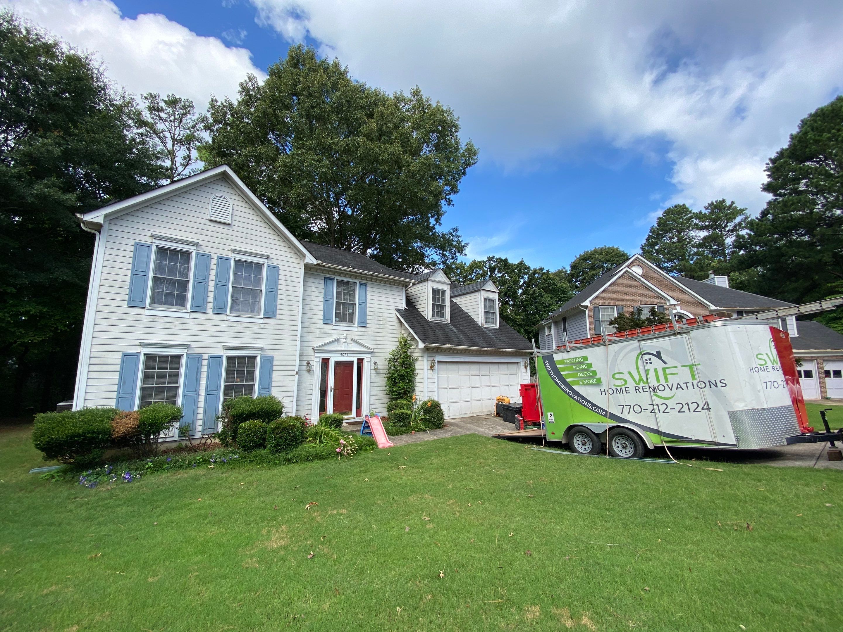 Exterior Vinyl Siding Replacement and Shutter Upgrade in Duluth by Swift Home Renovations
