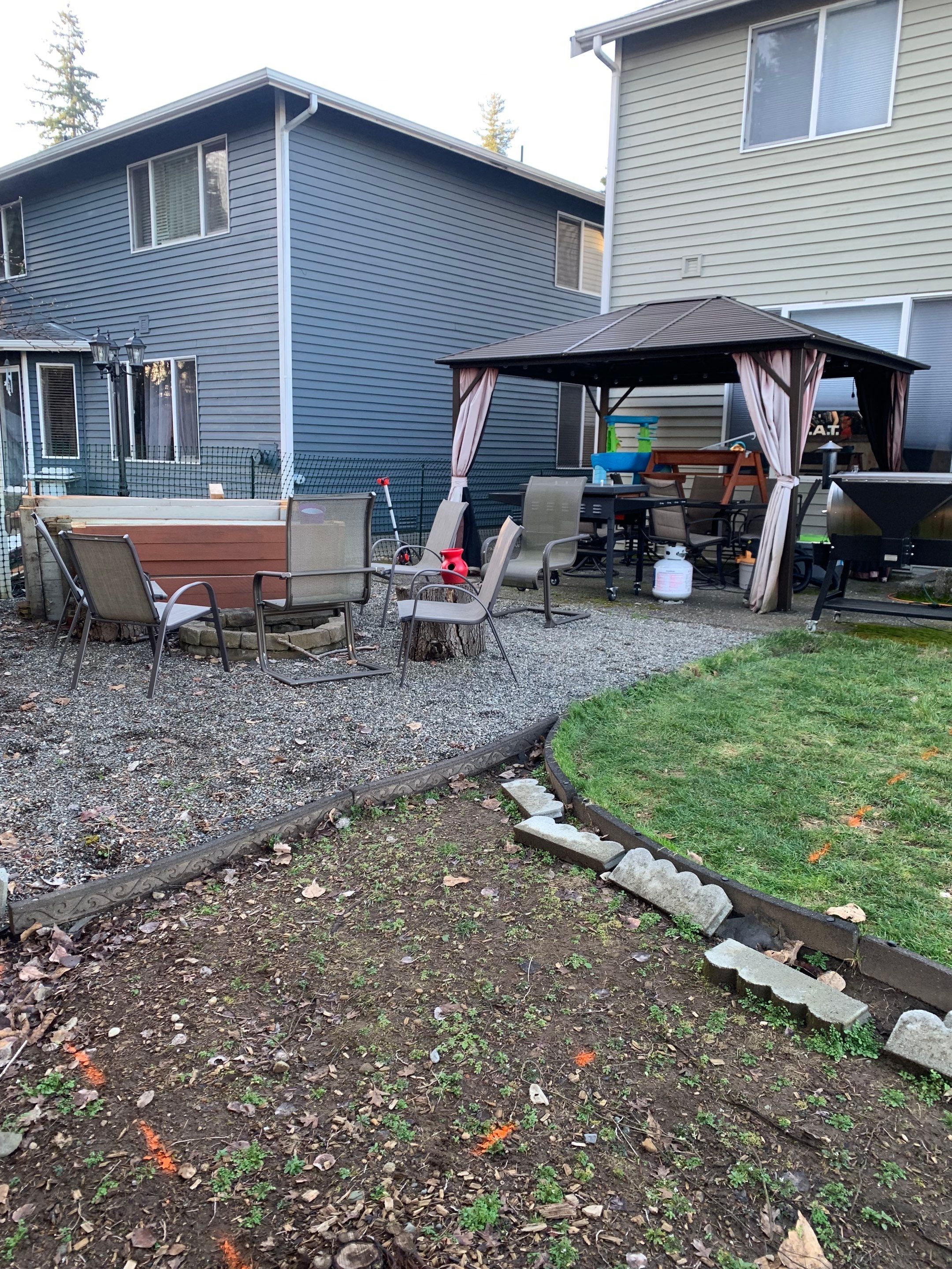 Benedict | Stamped Concrete Back Patio by Jireh Asphalt & Concrete Inc 