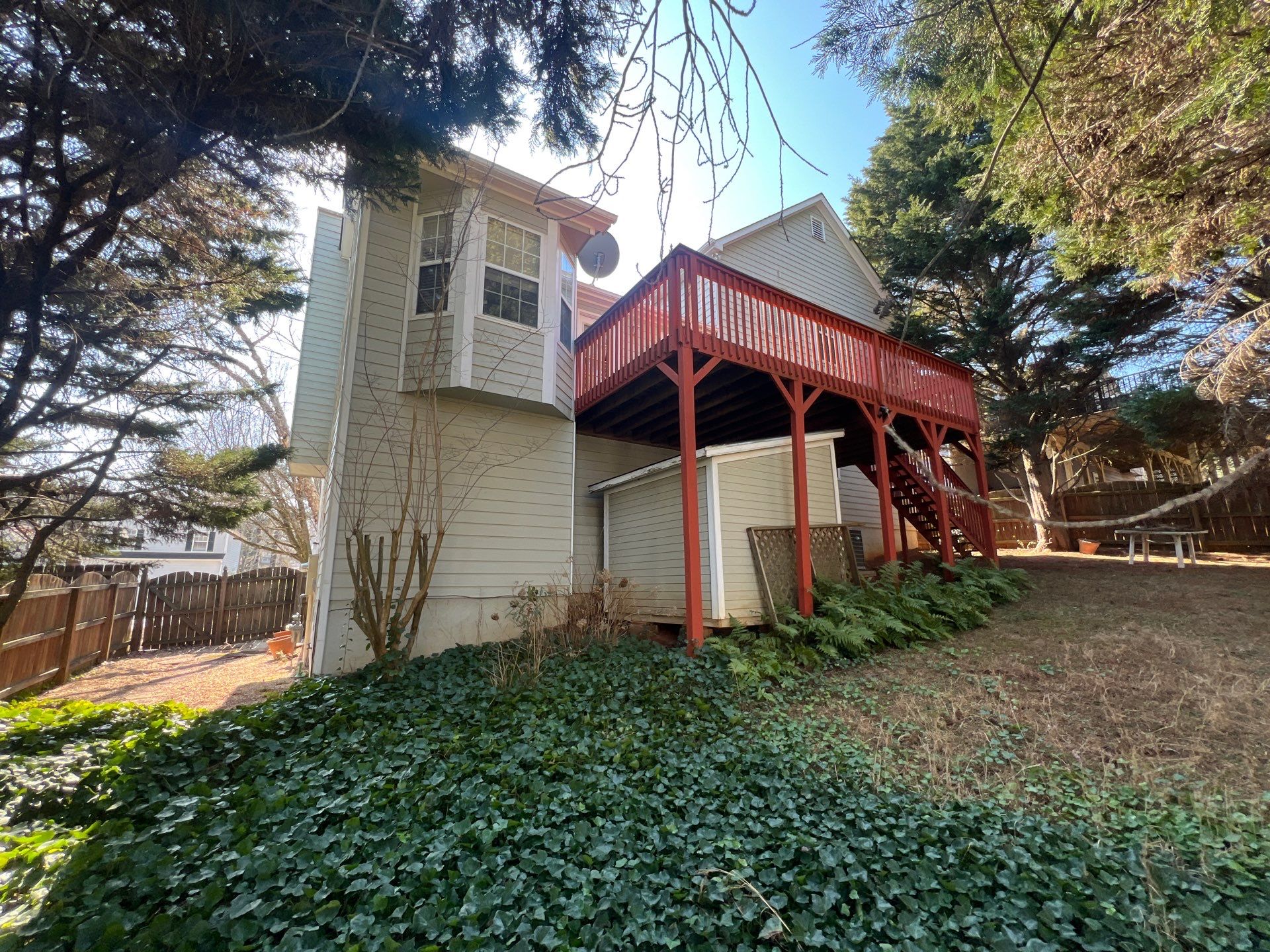 Exterior Residential Painting and Deck Staining in Kennesaw, Georgia by Swift Home Renovations