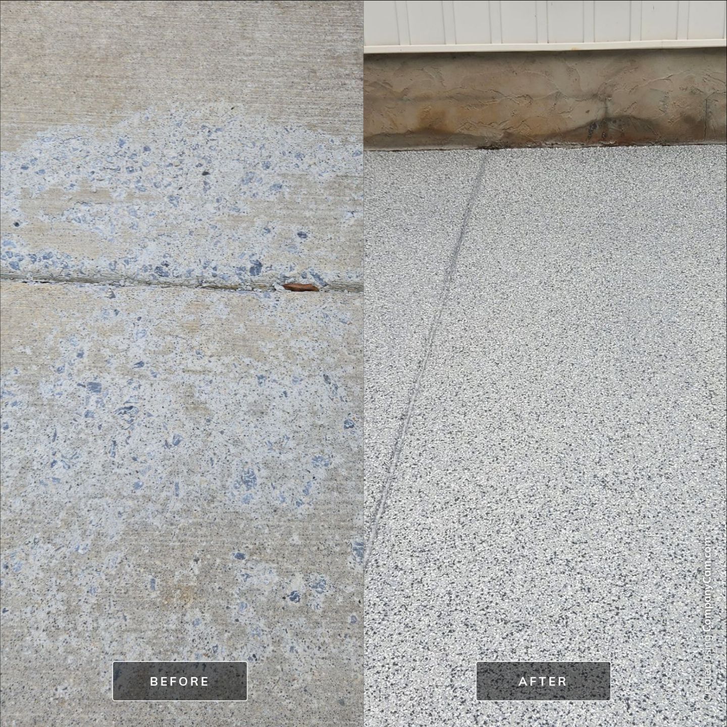 Back Patio using Gravel by Elite Floor Solutions