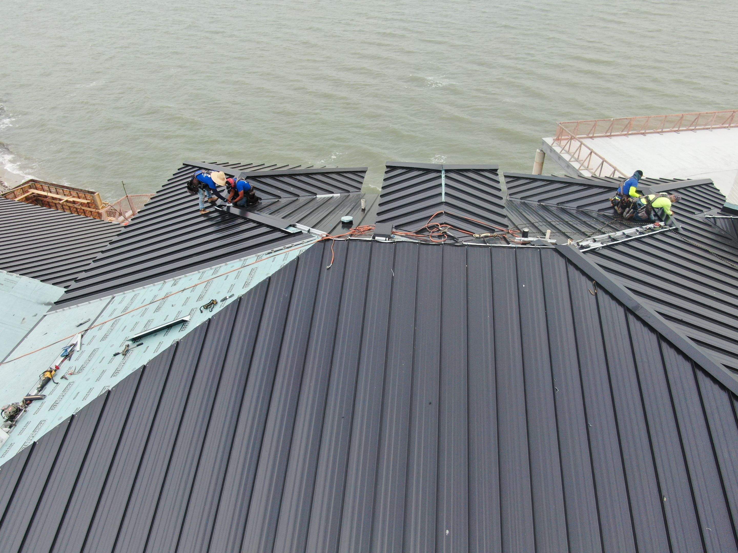 Megalodon Metal Roof on Corpus Bay by Bayfront Roofing and Construction