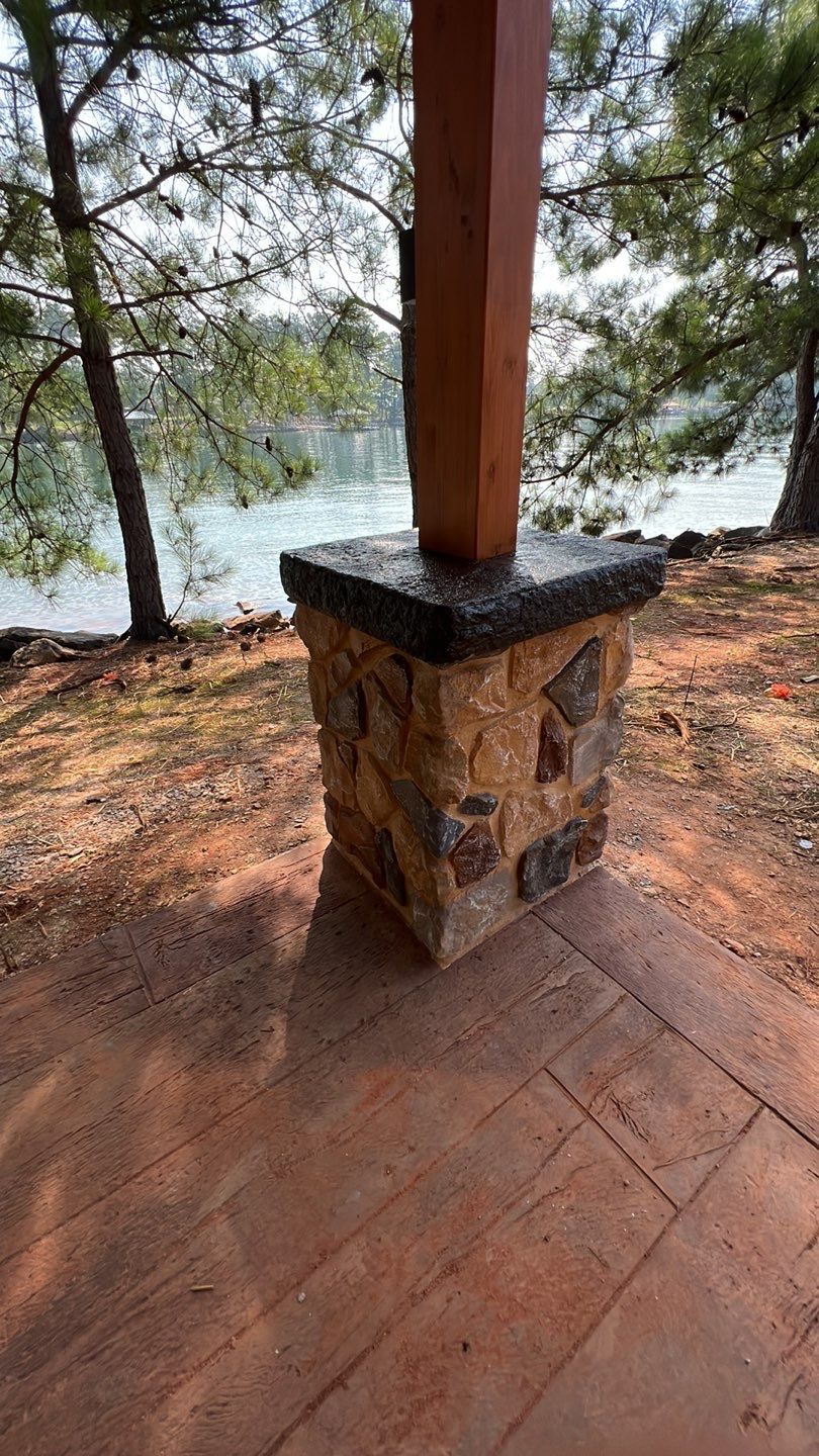 Stamped Concrete Pavilion Slab by Xtreme Concrete Services
