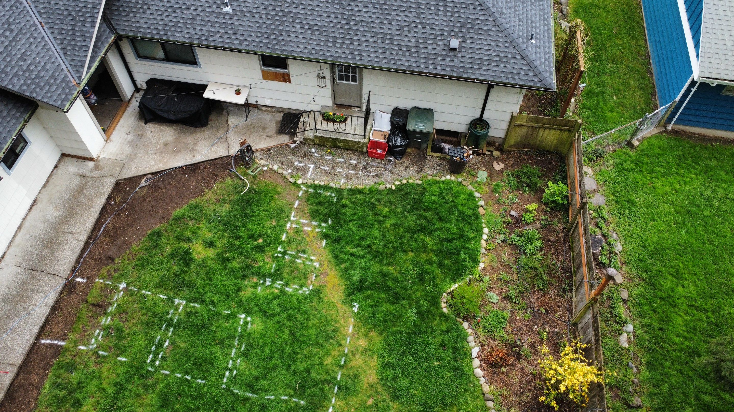 John | Concrete Backyard Walkway by Jireh Asphalt & Concrete Inc 