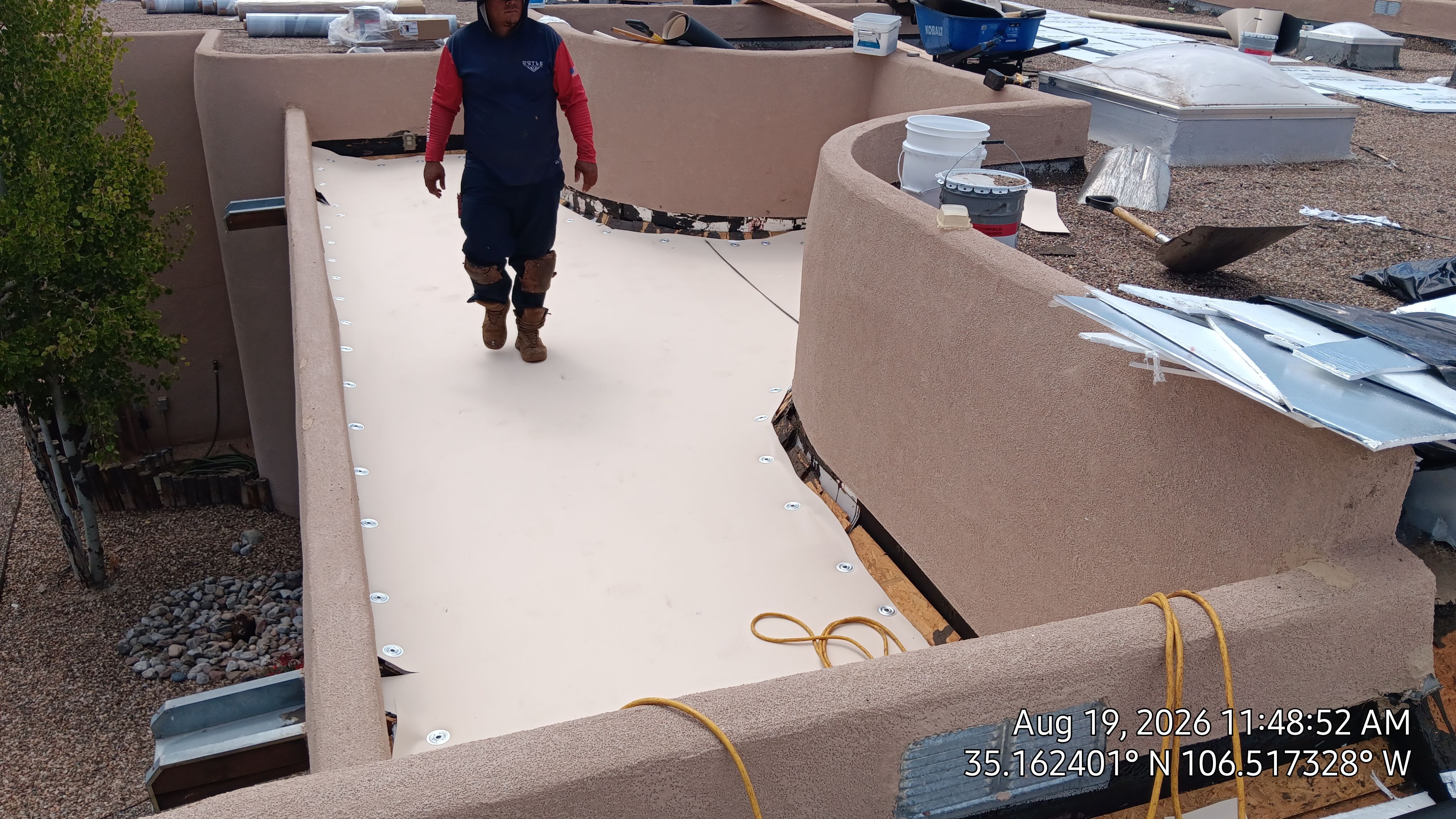 TPO Roof Replacement and Wood Repair in Albuquerque by Doyle Roof Masters Inc