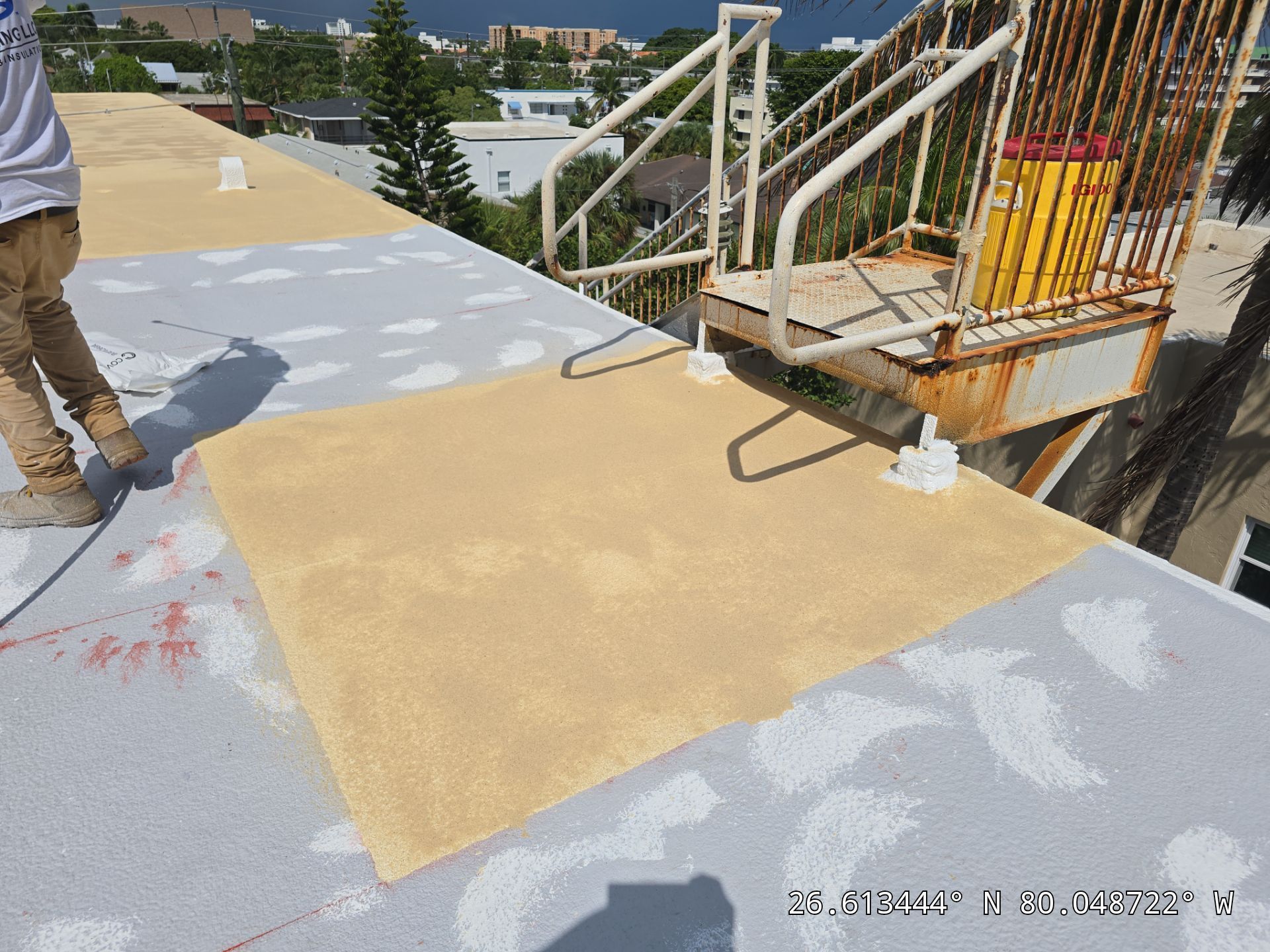 Commercial Roof Restoration for Lake Worth Beach Flat Roof Project by Roof King LLC