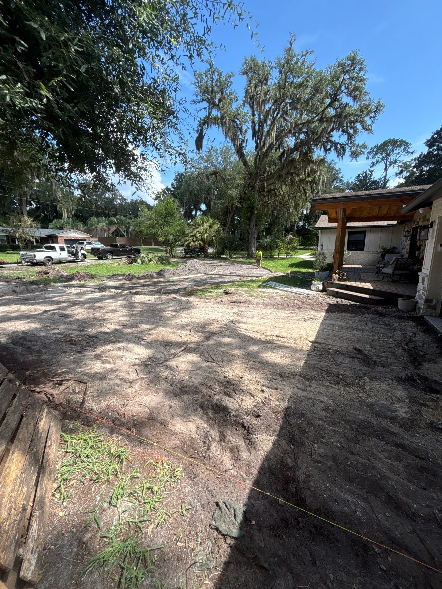 Concrete Driveway Replacement and Expansion in Orange Park by Burlington Concrete & Asphalt Inc