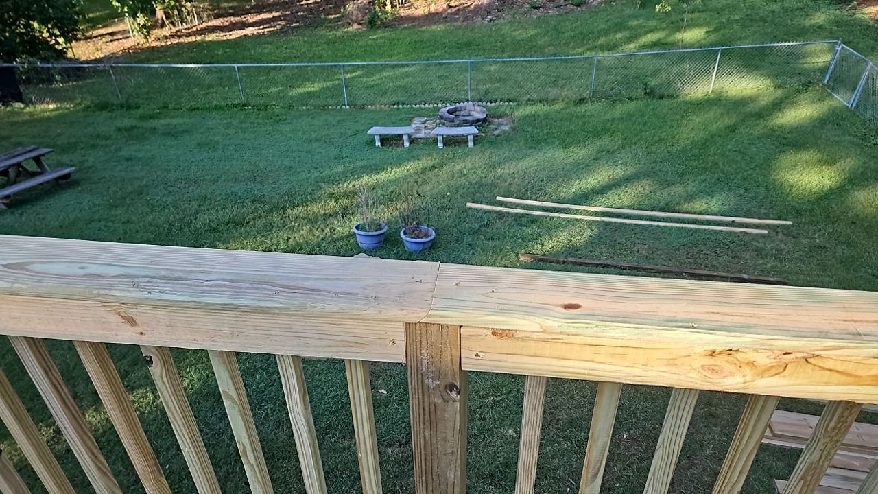 Split Rail Trail - Deck Installation  by Pillar and Pine