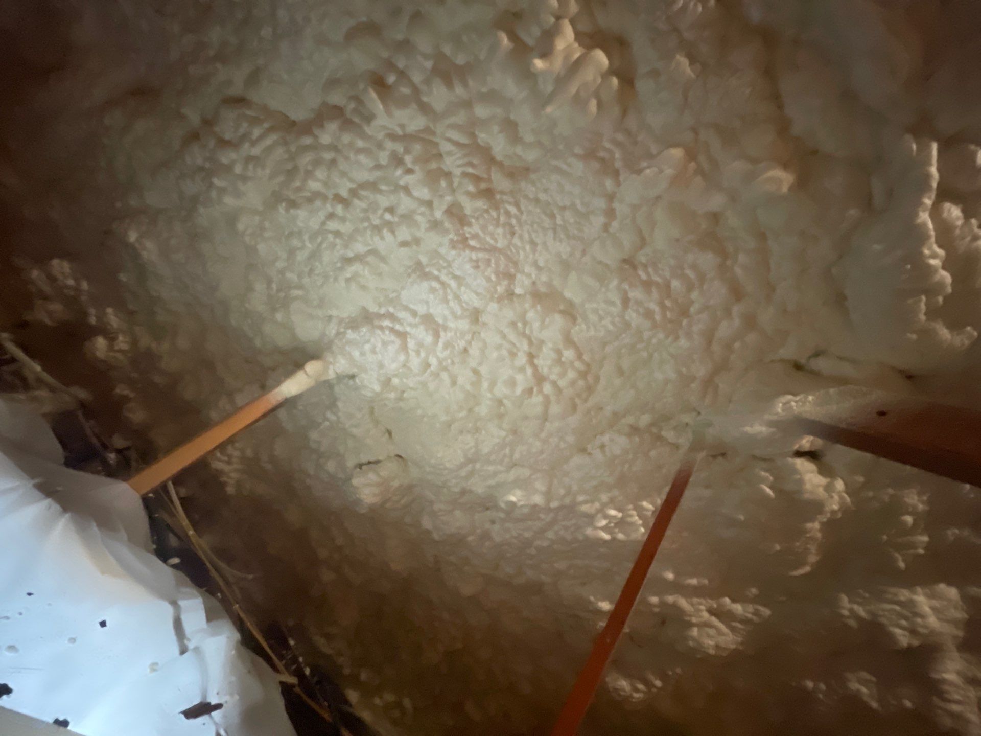 Attic Insulation using open cell spray foam by NYS Foam & Energy
