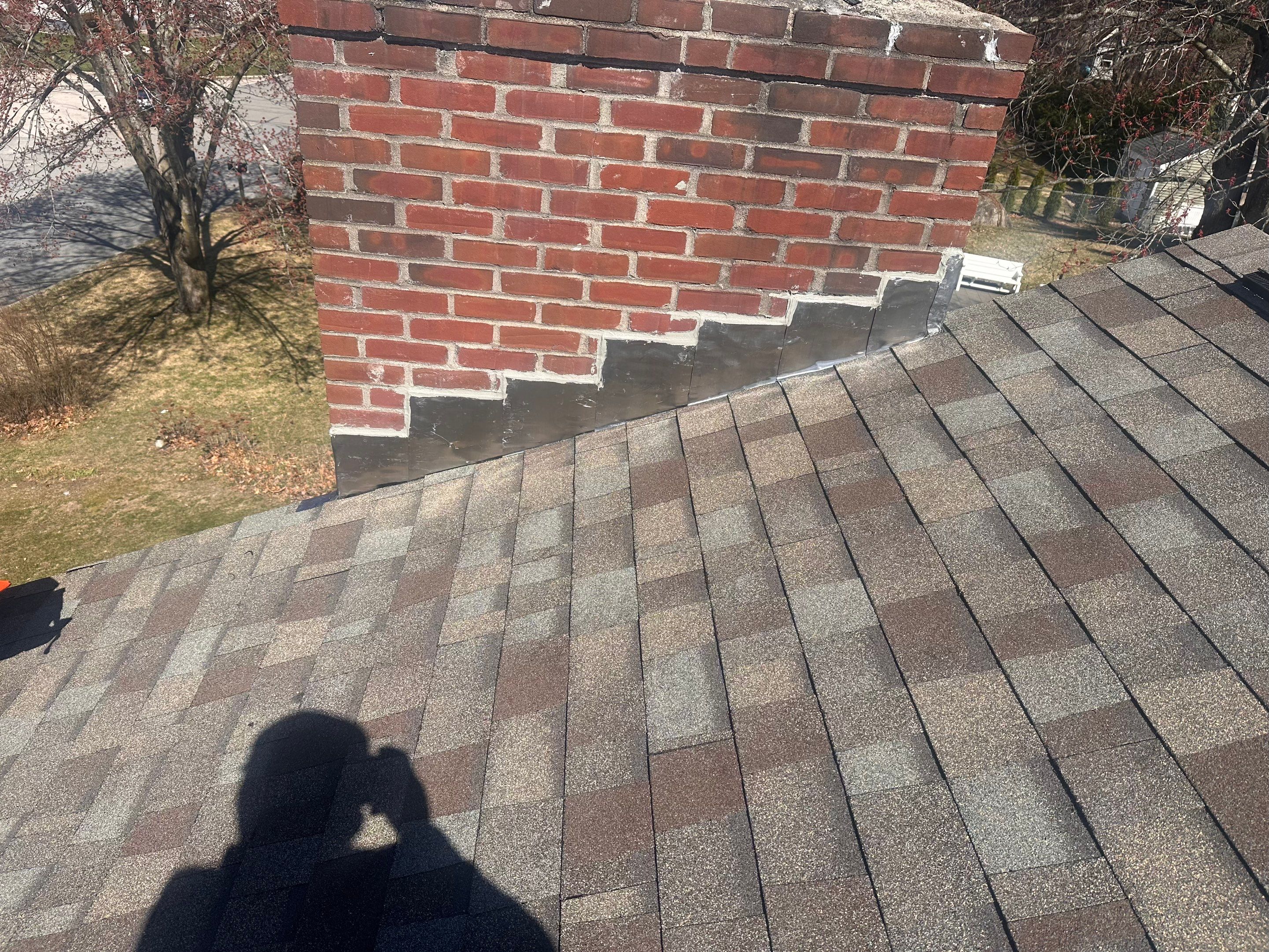 Full Residential Roof Replacement and Chimney Reflashing in Nashua by Tall pine roofing