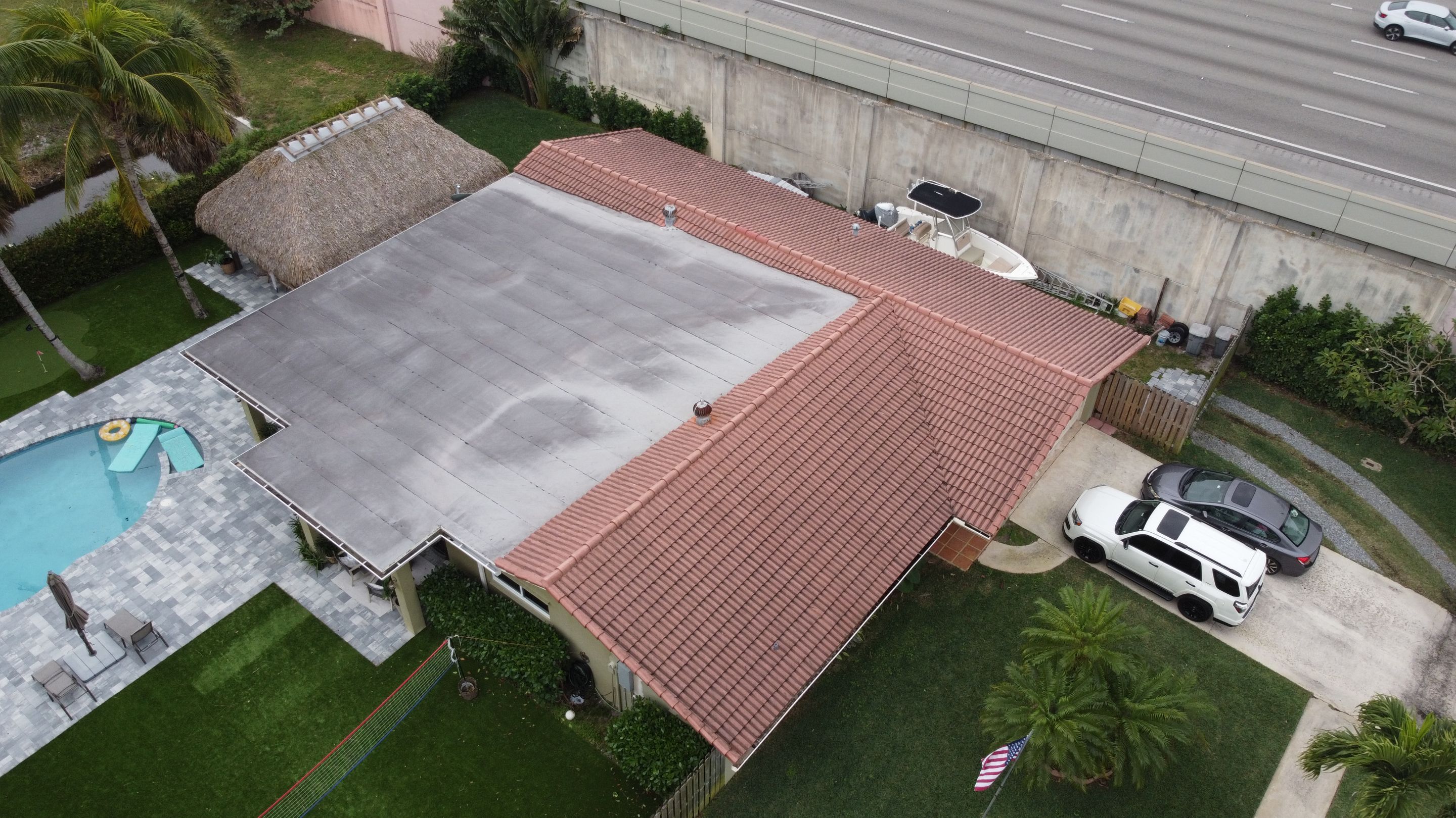 Residential Roofing Installation using 1" Nail strip metal roof by BLUES BROTHERS ROOFING
