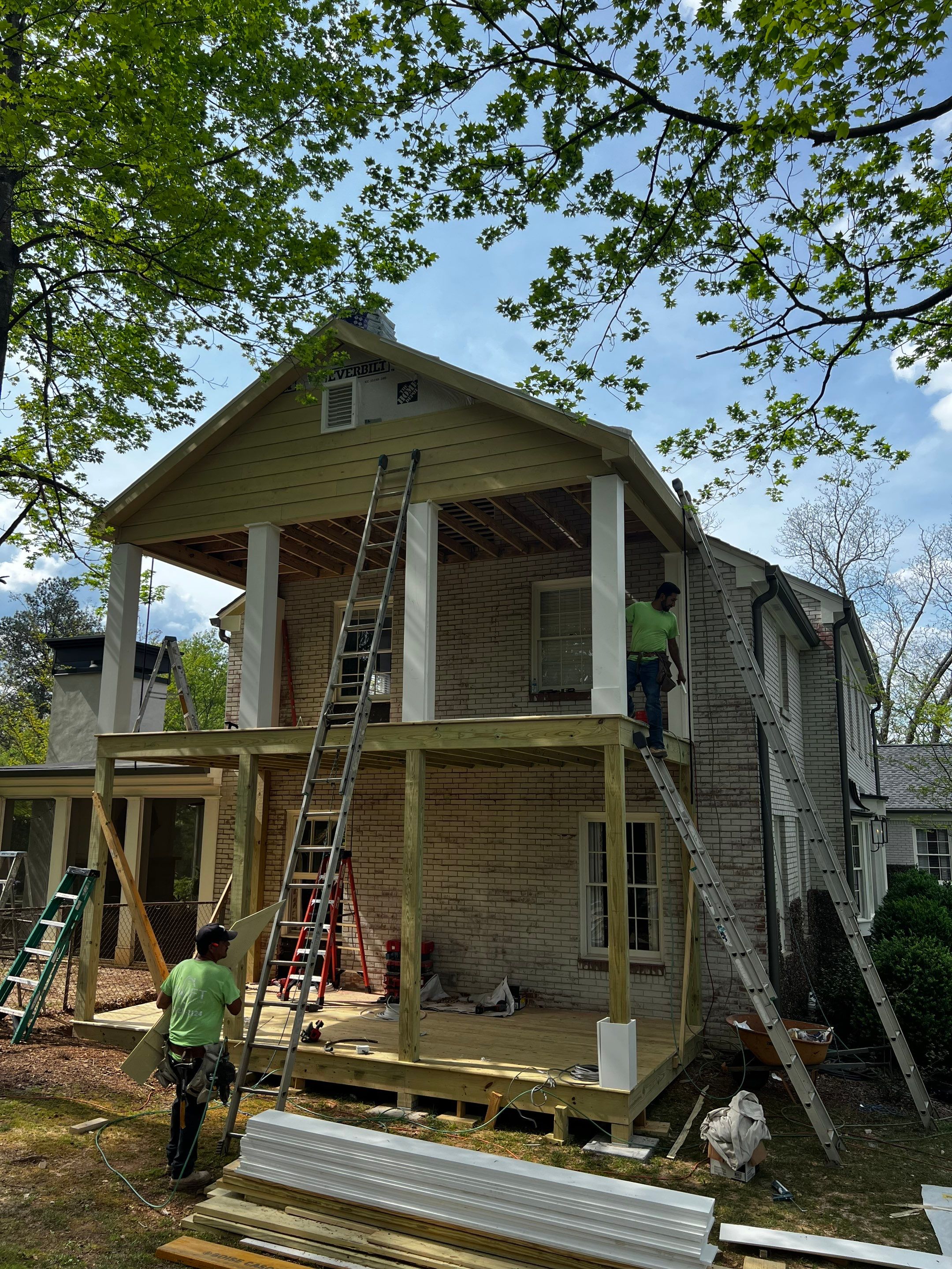 Custom Two-Story Deck and Screened Porch Addition in Marietta by Swift Home Renovations