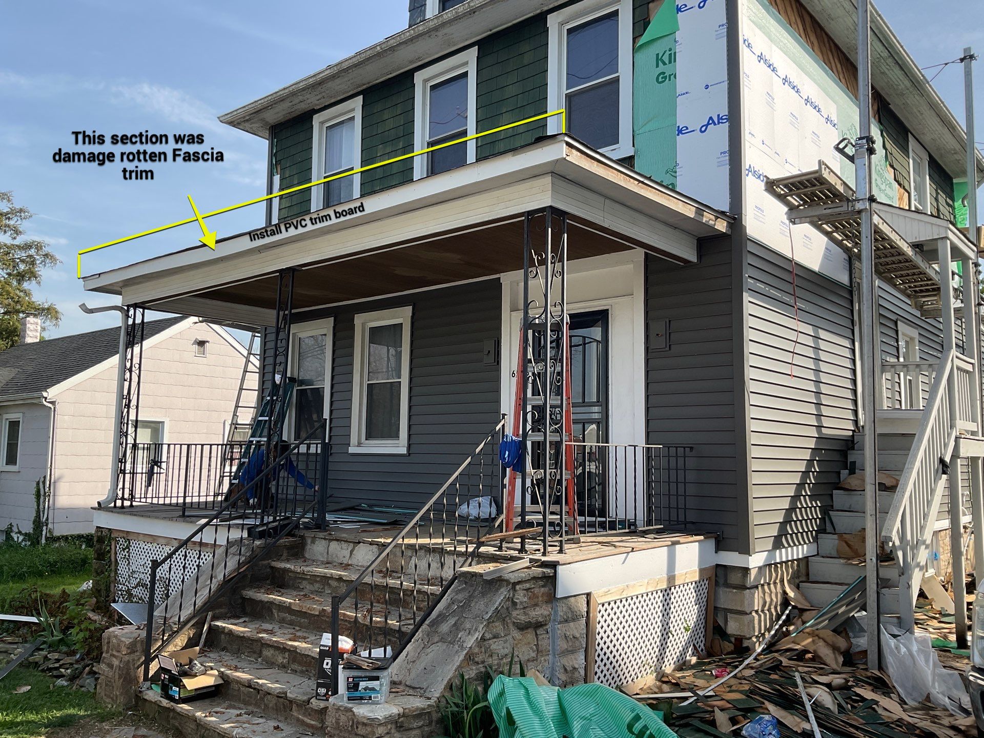 New siding & New Gutters by Alpha Design Services
