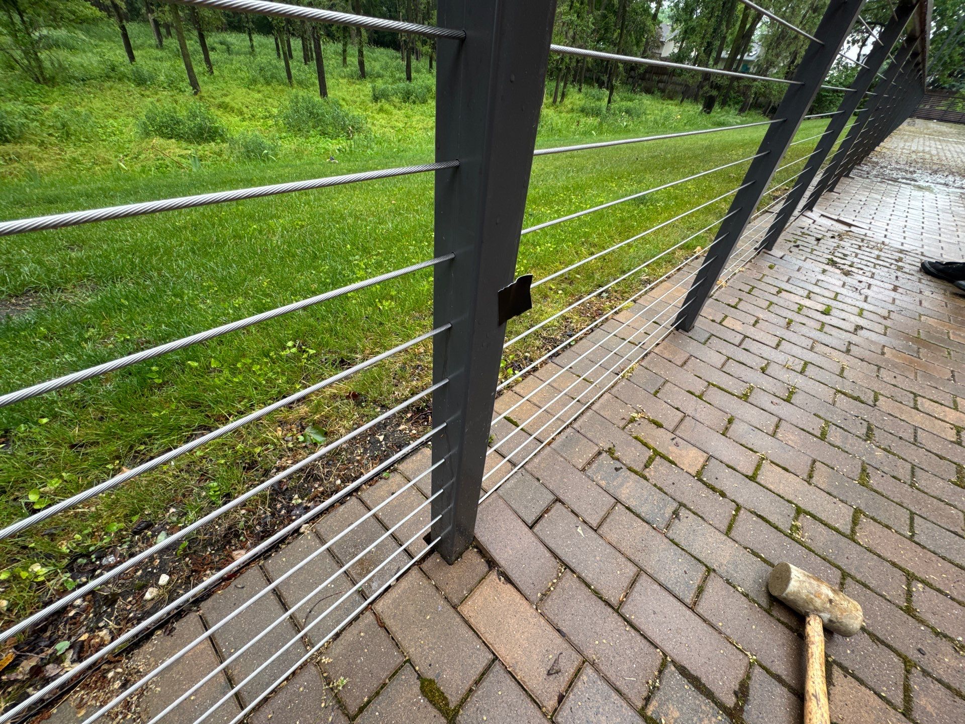 Brick paver repair, cleaning, sealing and poly sanding by Northern Power Washing LLC.