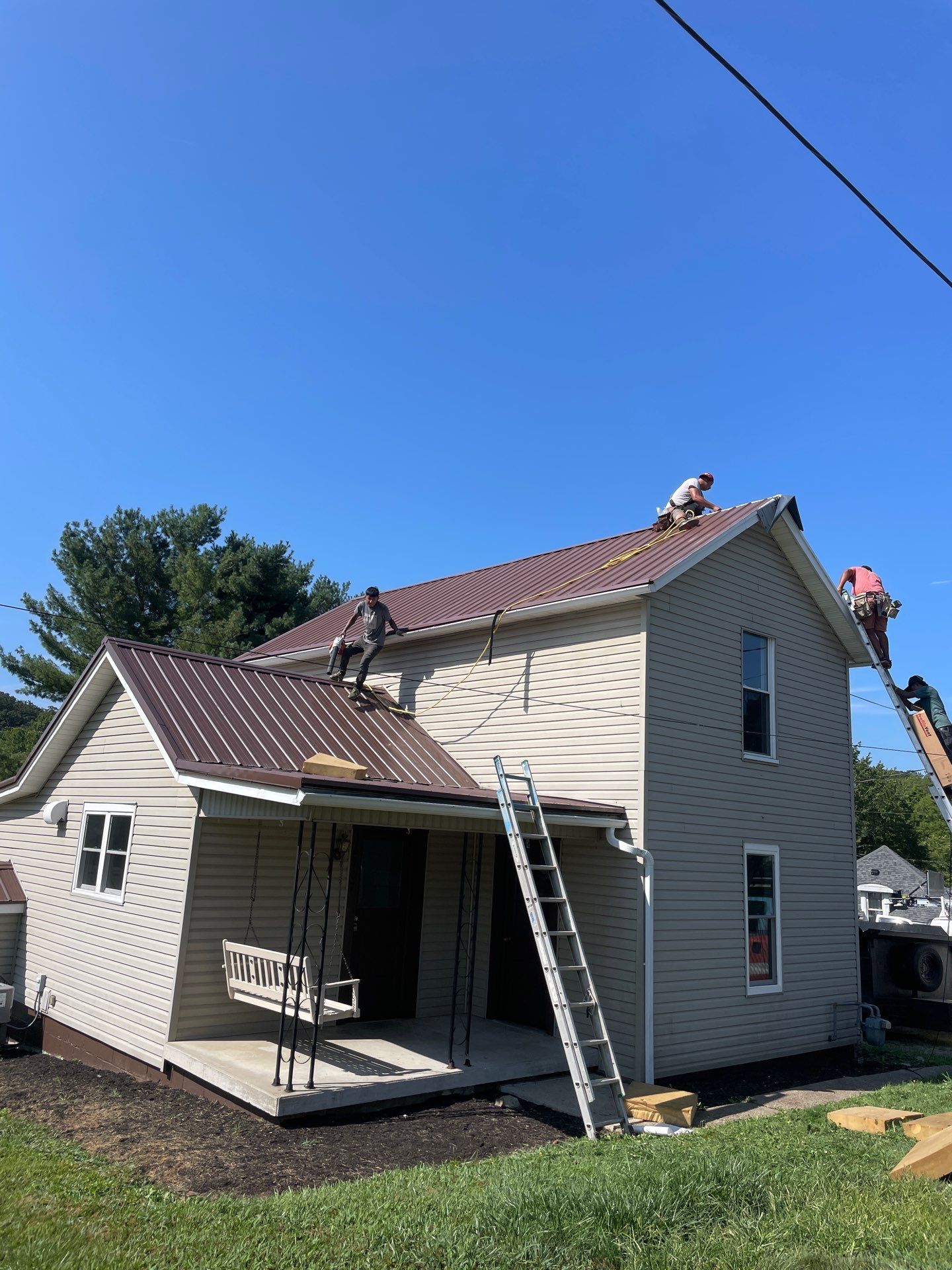 Residential Roofing Installation using Metal by Rainstoppers Roofing