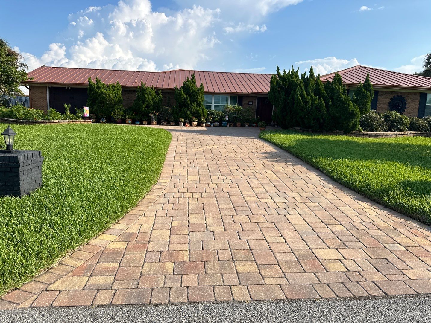 Paver Driveway and Patio using Concrete Sealant by DuraSeal