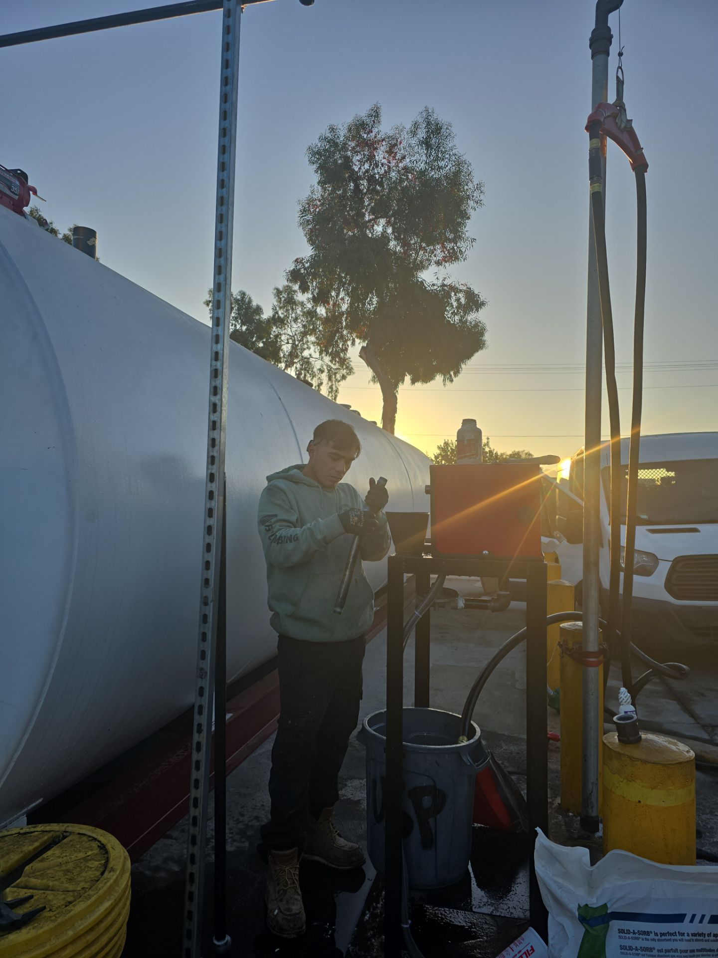 Outdoor Water Tank Installation & Piping Setup by Us Plumbing