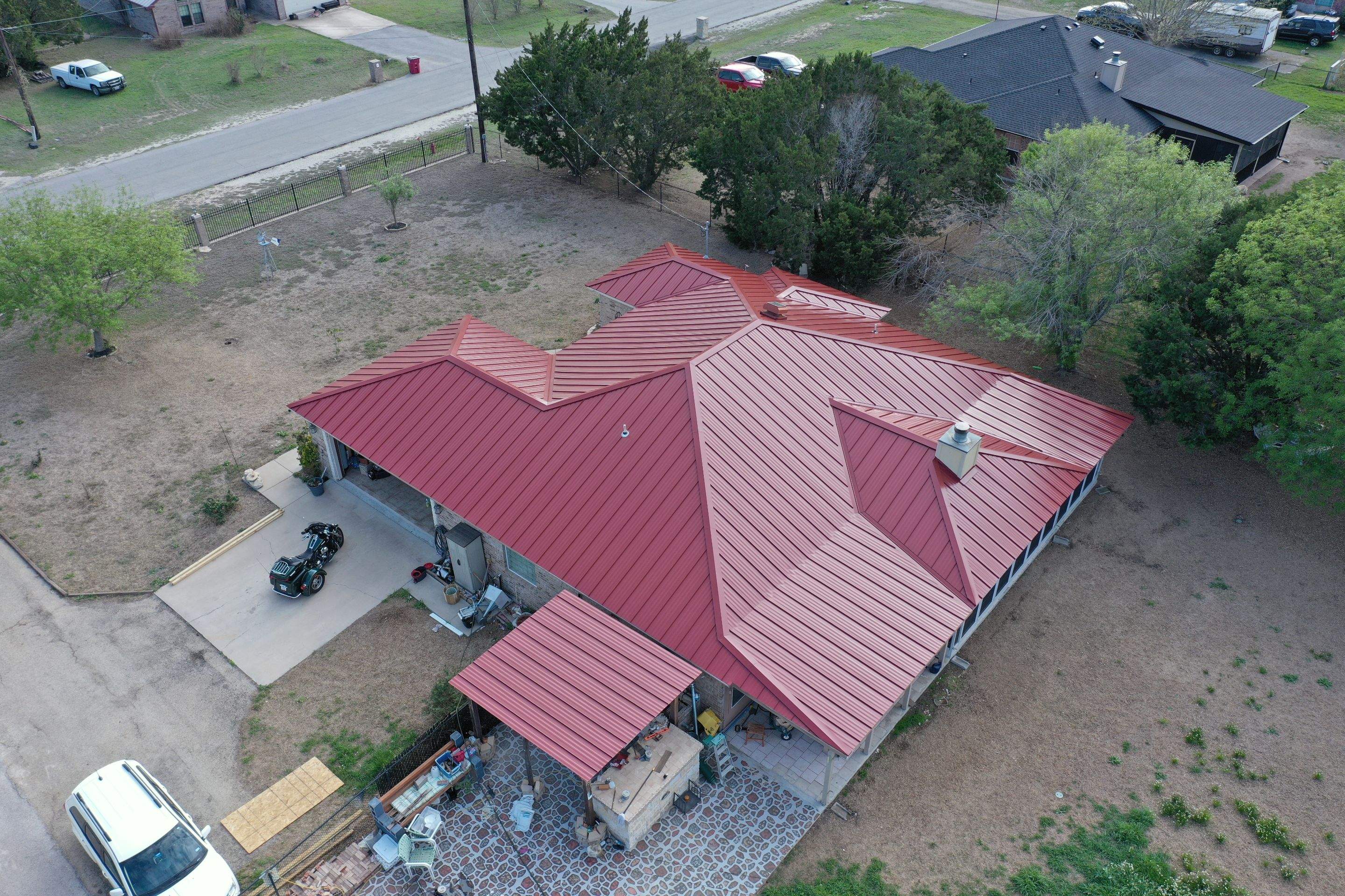 Residential Roof Replacement using Metal 1" Double Lock by Action Exteriors Austin