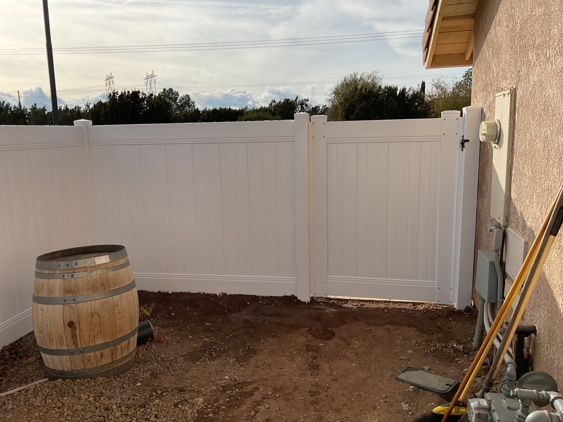 Fence Installation using Vinyl by Fence Guys Inc. 