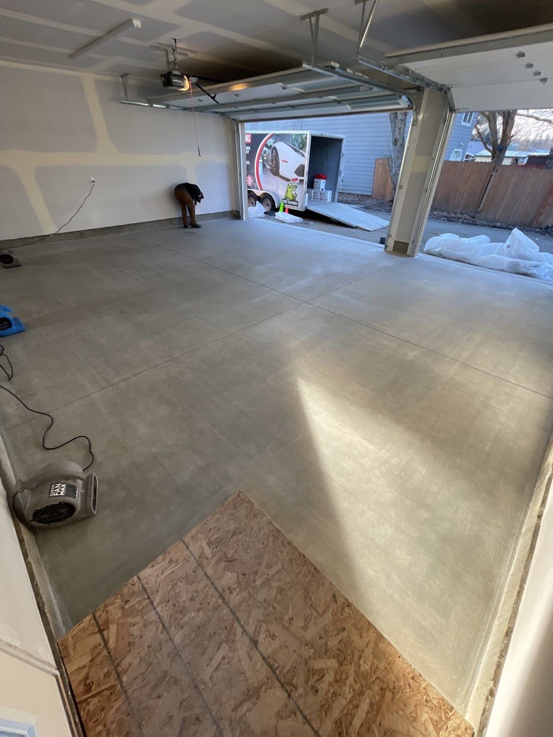 Garage Transformation using Silver Creek by Croc Coatings, LLC