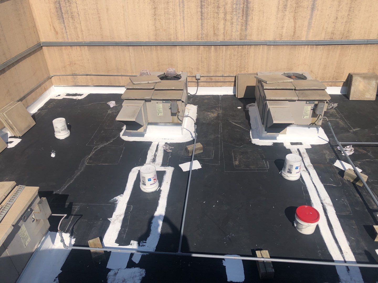 Commercial Roofing Installation using American Standard Coating - S  by A to Z Roofing