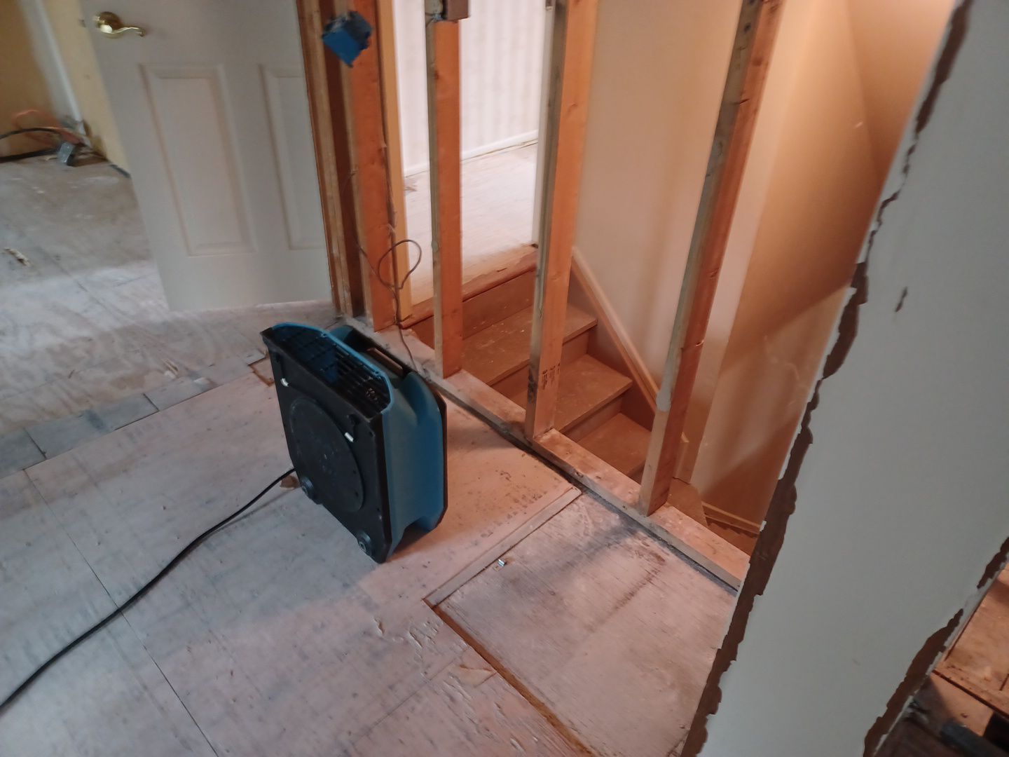 Project in Plymouth by EzDry Water Mitigation & Property Restoration