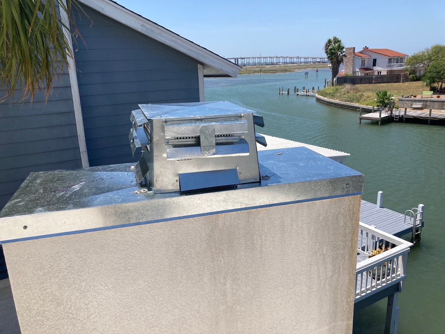 Chimney Cap & Chase Replacement using Custom Fabricated Steel by Lighthouse Roofing