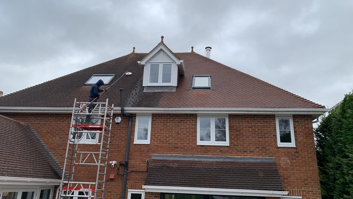 Exterior Clean - Roof - Patio using Mosmatic FSC and Biocide by Ges Exterior Cleaning ltd