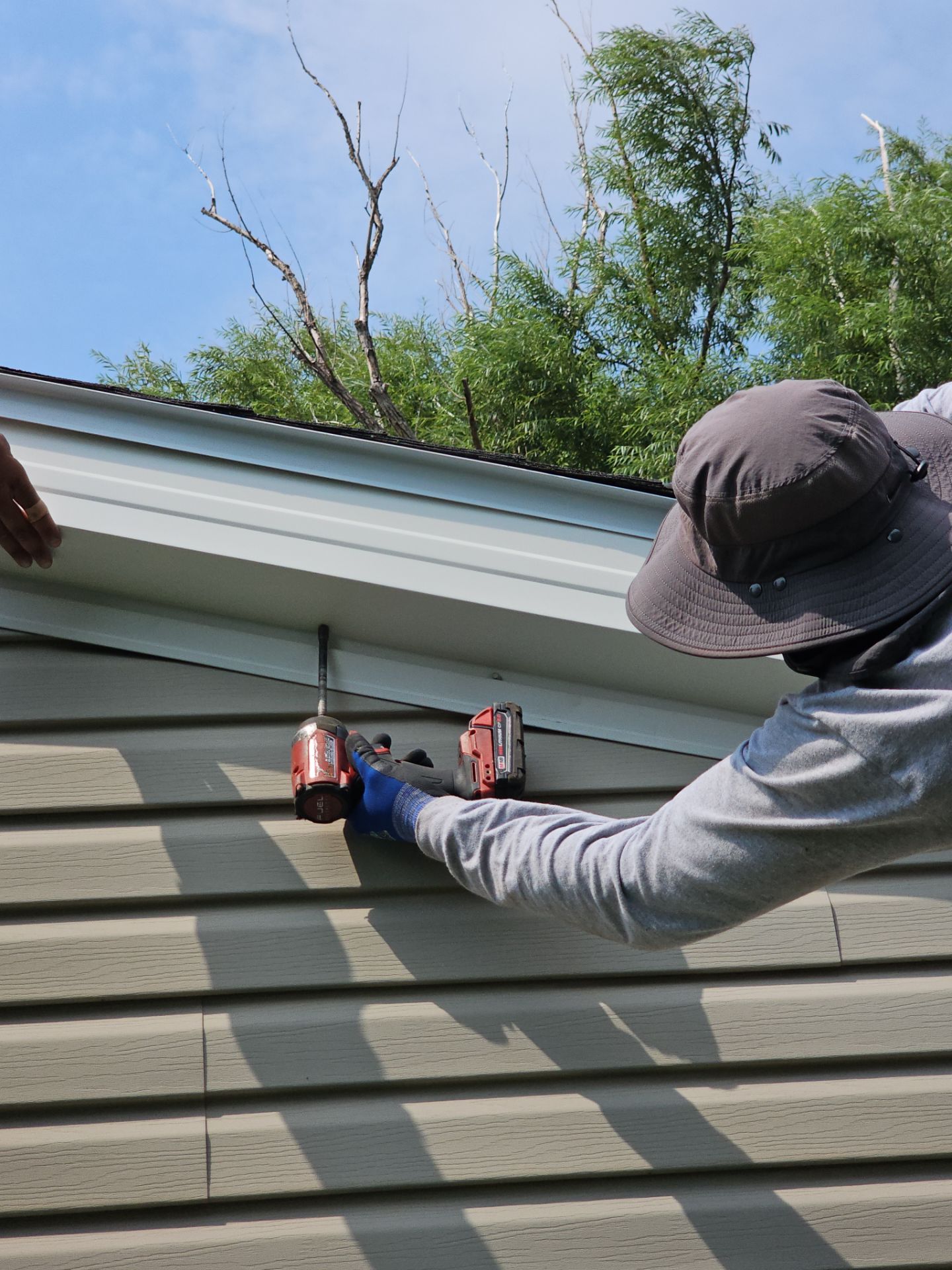 Malarkey Vista Storm Gray & Custom Fascia in Kearney by Loyal Nine