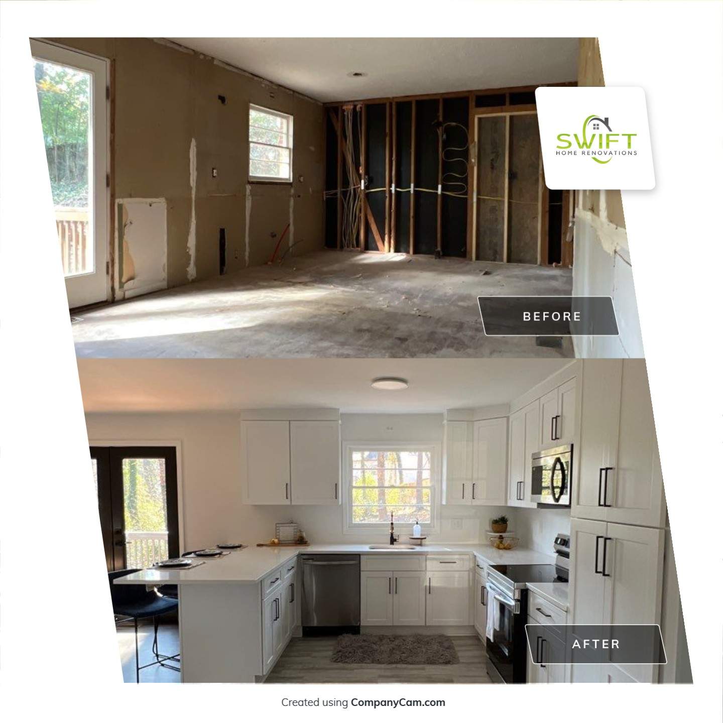 Modern Interior and Exterior Home Remodel in Smyrna by Swift Home Renovations