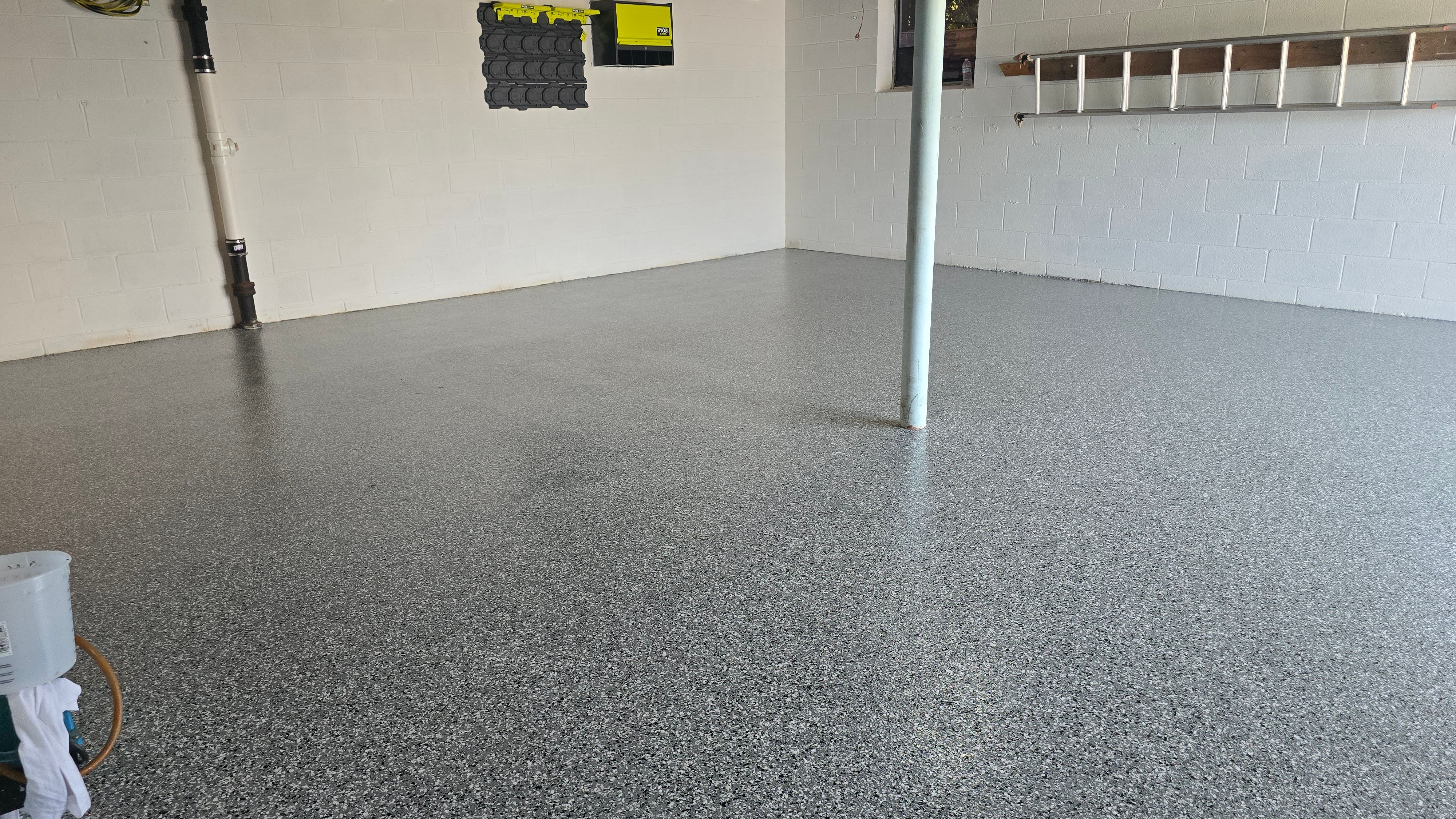 Garage & Patio Using Wombat & Mushroom by Elite Floor Solutions