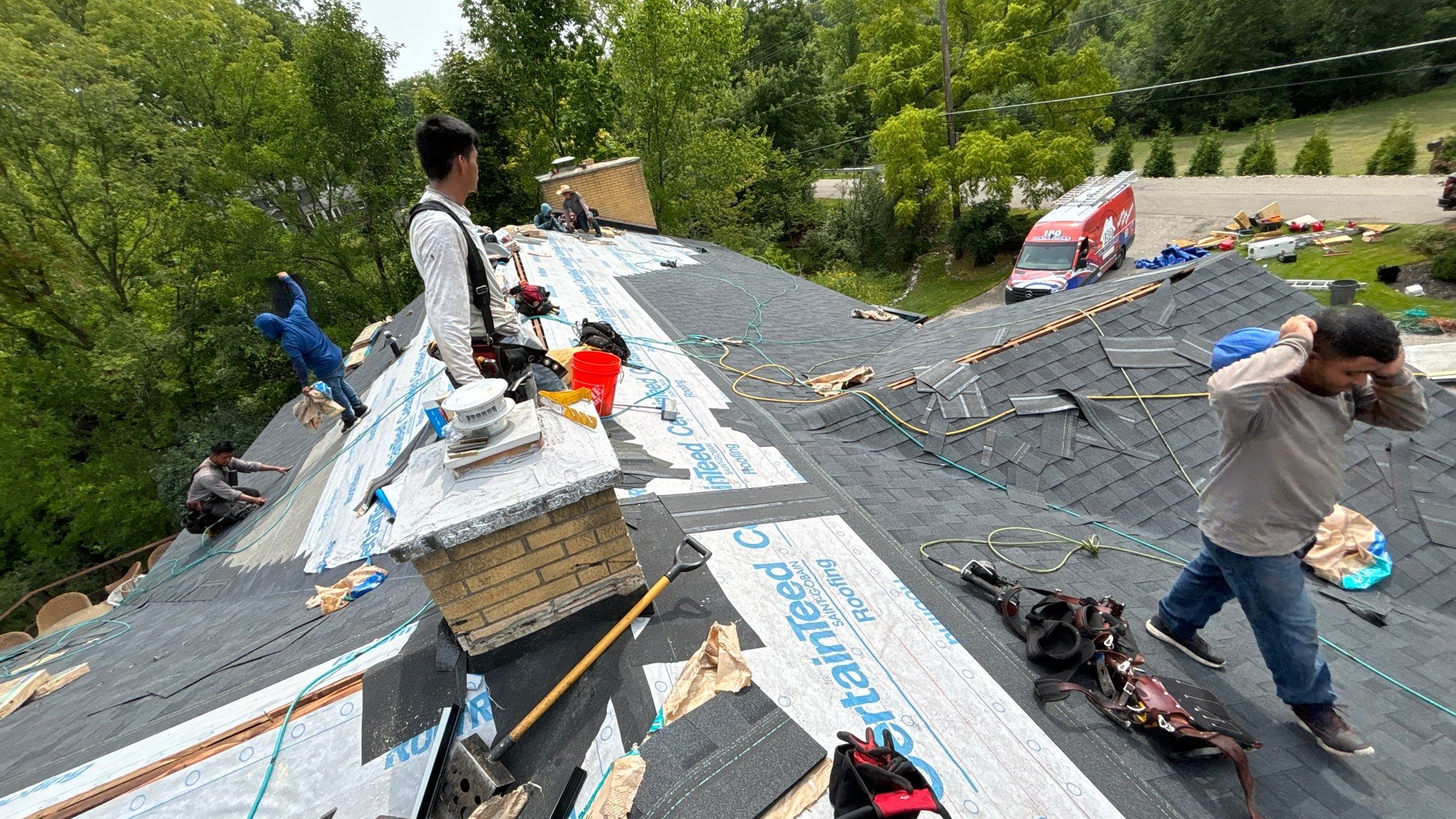 Roof Replacement using CertainTeed Landmark by 180 Contractors
