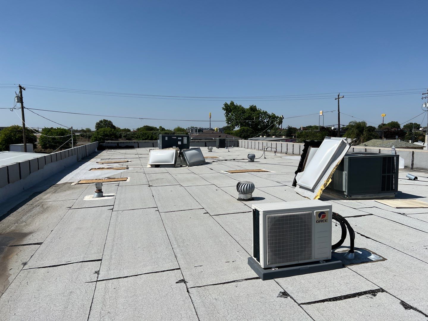 Spray foam and coatings using Conklin Benchmark/PUMA XL coatings and spray foam by Straight Edge Roofing Inc