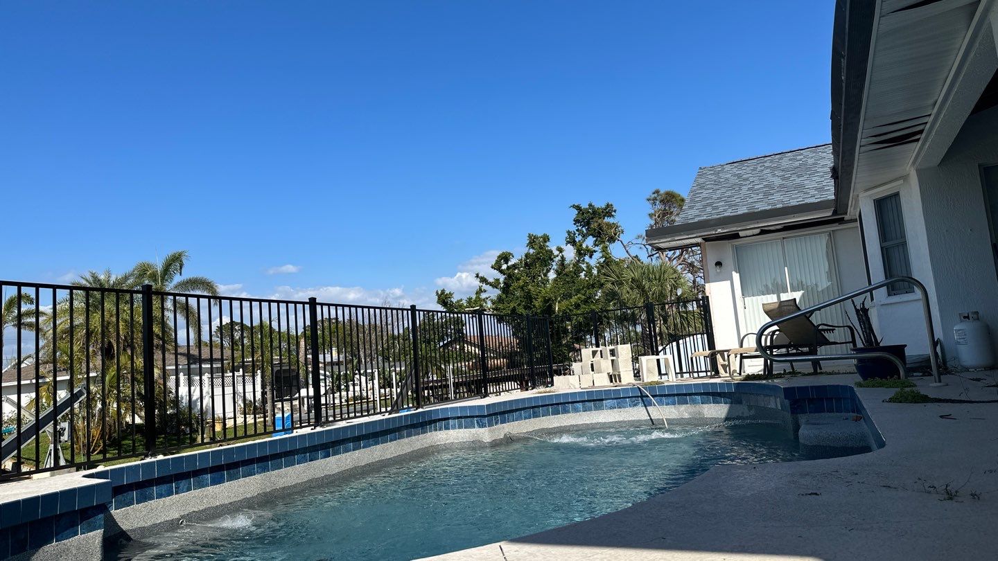 Aluminum Fence Installation using 2 Rail Aluminum Fence by Asap fence and gates, LLC