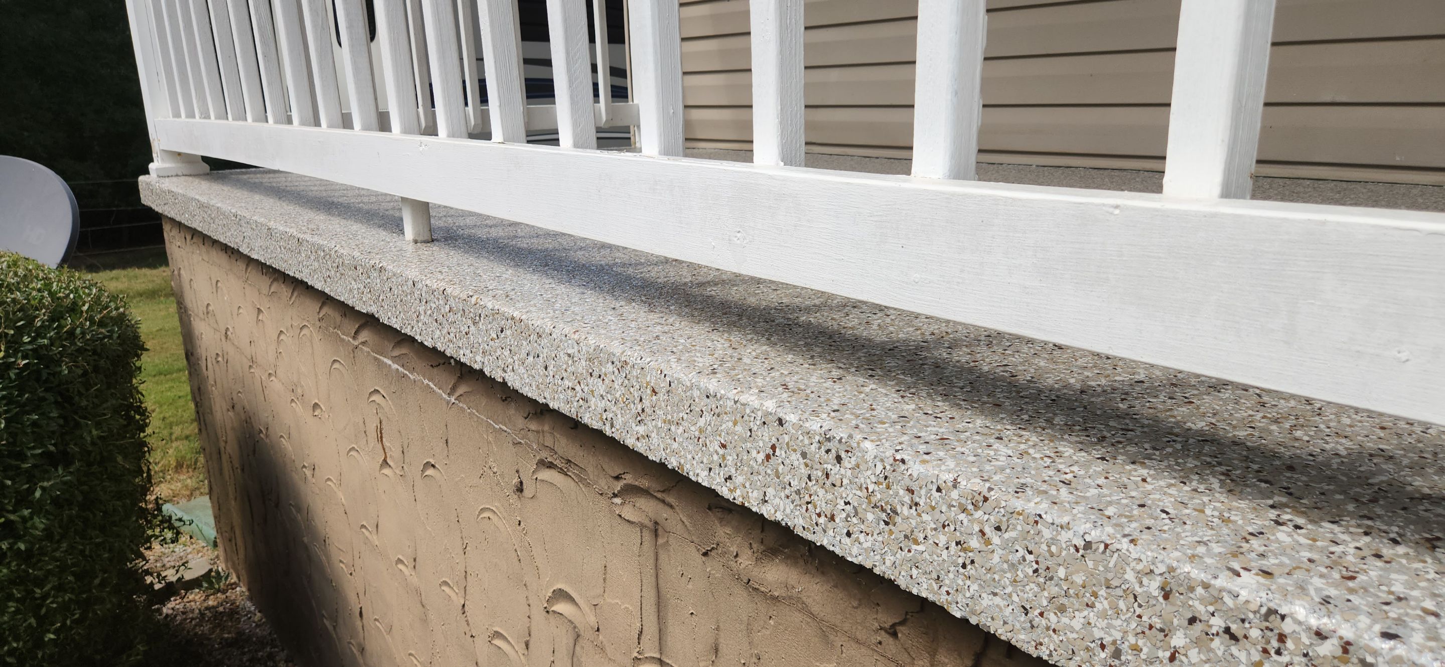Front Porch Makeover Using Creekbed Flake! by Elite Floor Solutions