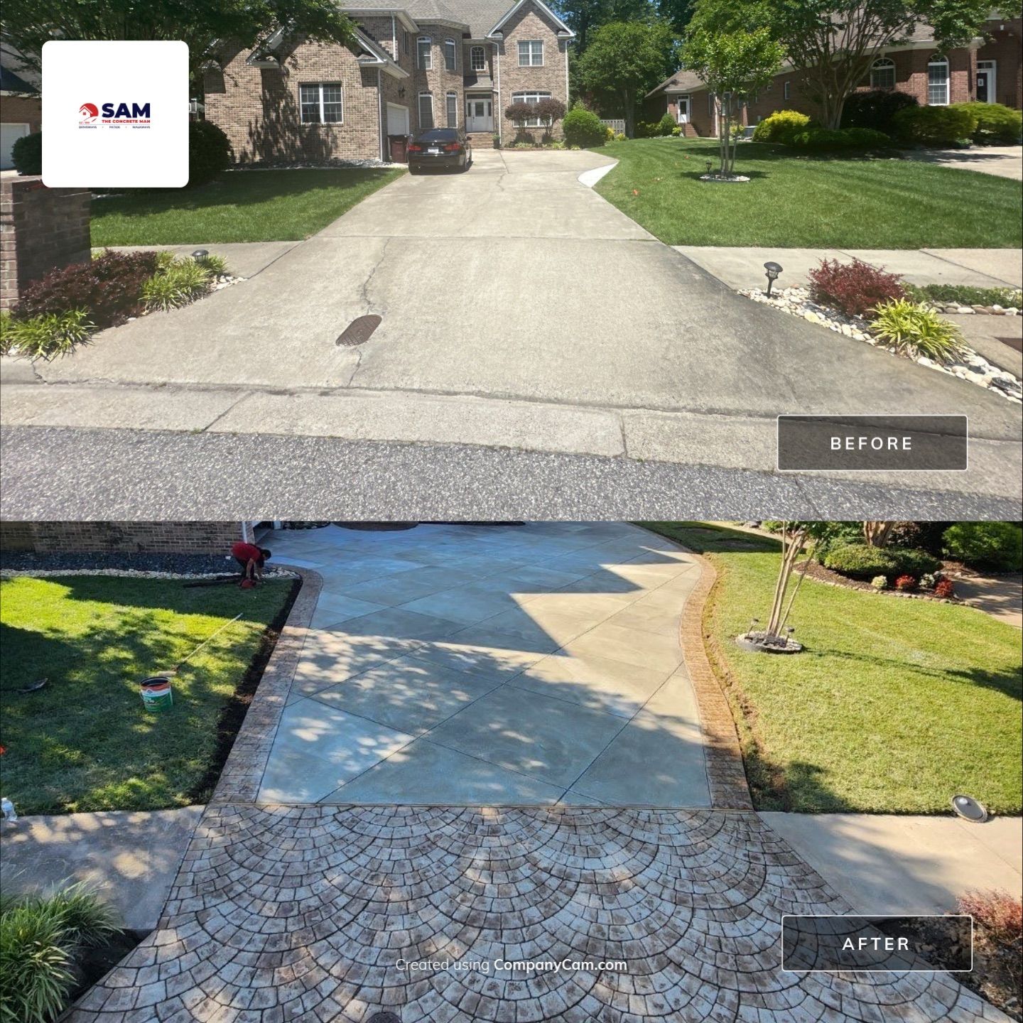 Project in Chesapeake by Sam The Concrete Man Virginia Beach