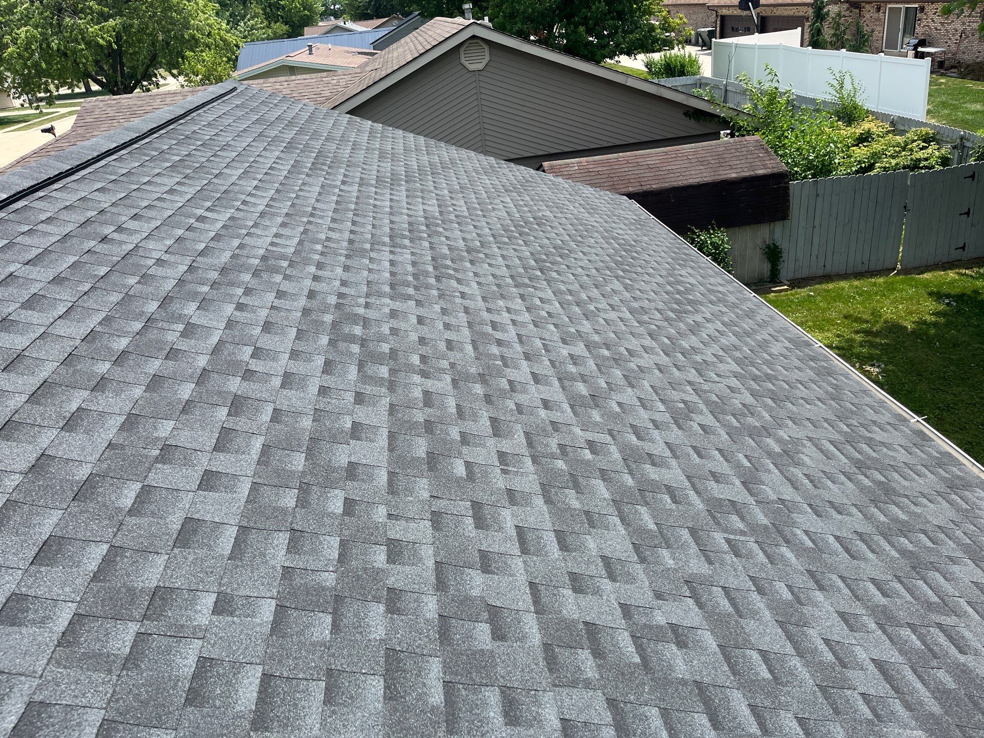 Residential Roofing Installation using GAF Timberline HDZ Charcoal by Nitro Roofing and Construction