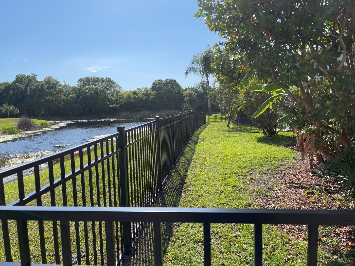 Bradenton, FL  4ft. Tall 3-Rail Black Aluminum Fence by Asap fence and gates, LLC