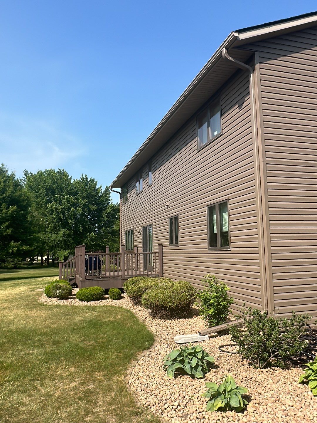 5" Gutters in Monticello by Next Level Seamless Gutters / Exteriors Inc.