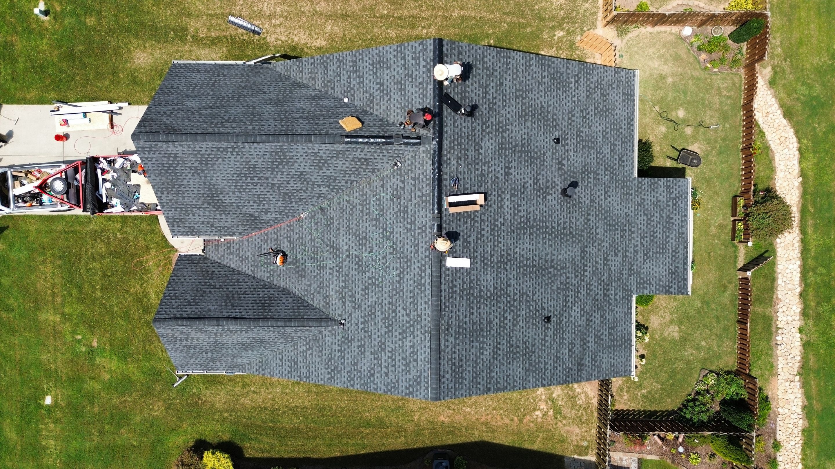 Cumming, GA Roof Replacement GAF Timberline HDZ Charcoal Black by Reset Roofing