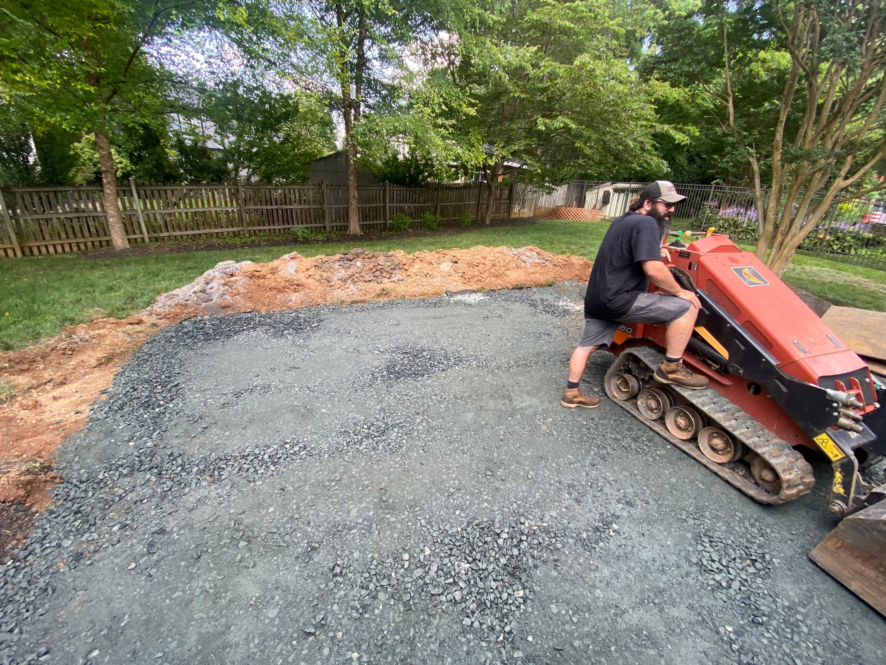 Backyard Transformation using Techo-Bloc Pavers by The Smet Companies, LLC