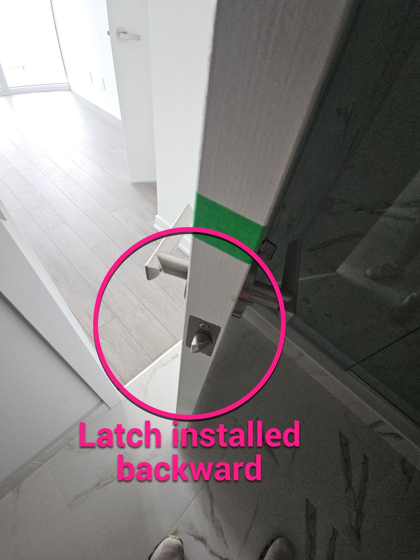 Pre delivery inspection on behalf of owner by Eco-Nature Construction Inc.