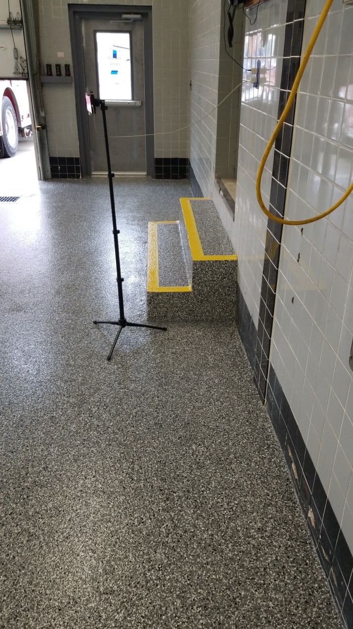 Dover Firehouse with their new Smoke Floor! by Spectrum Painting, LLC