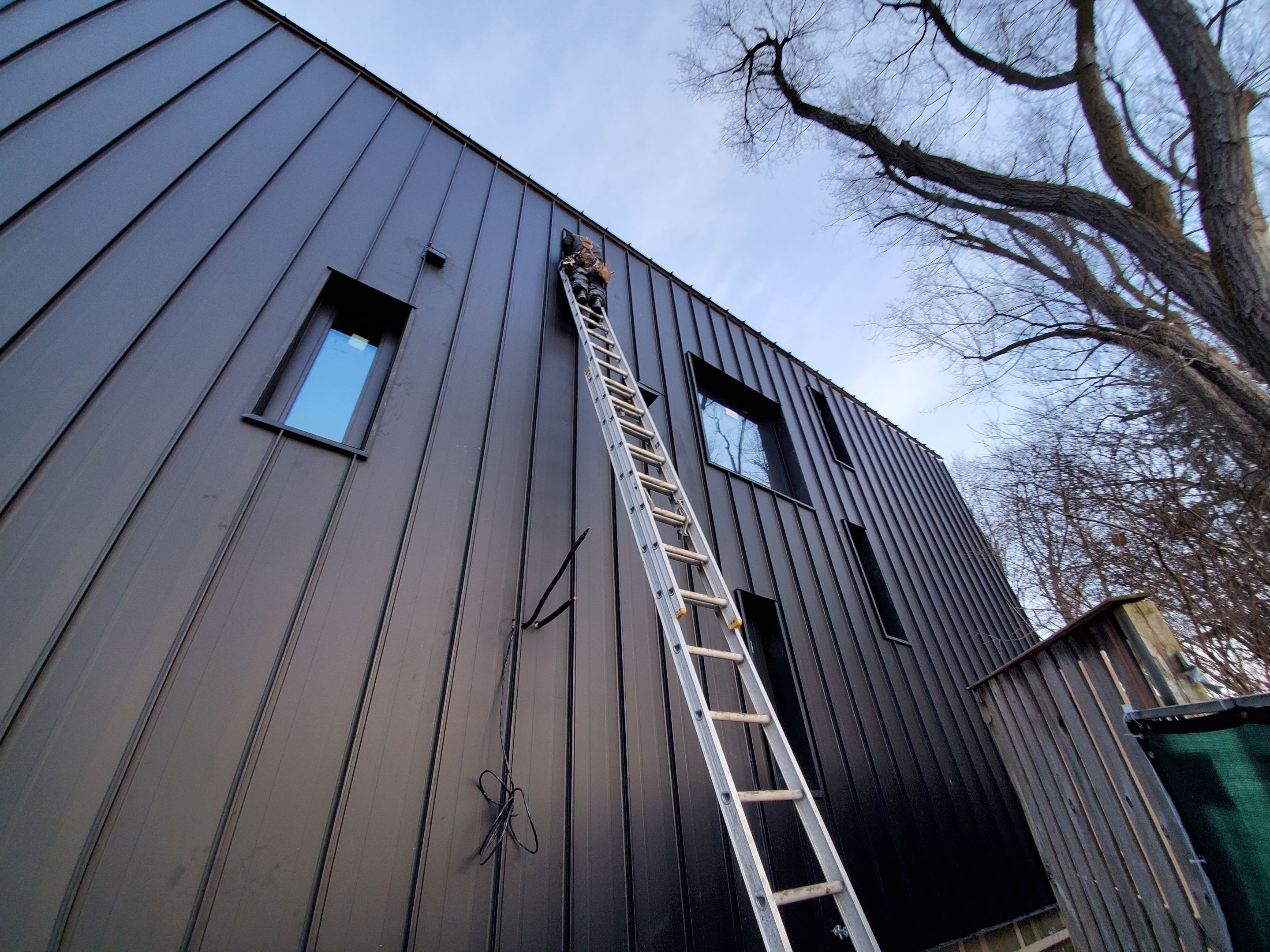 New Home Construction using 16" Standing Seam Panels by Jay Carter Roofing & Sheet Metal