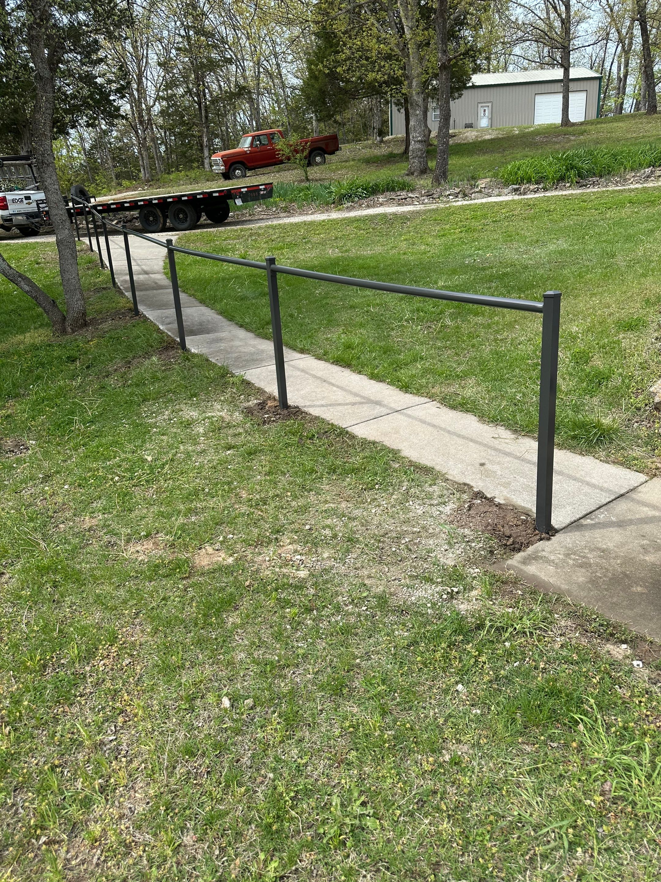 Custom 42" Round Grip Railing by Edge Rail And Screen