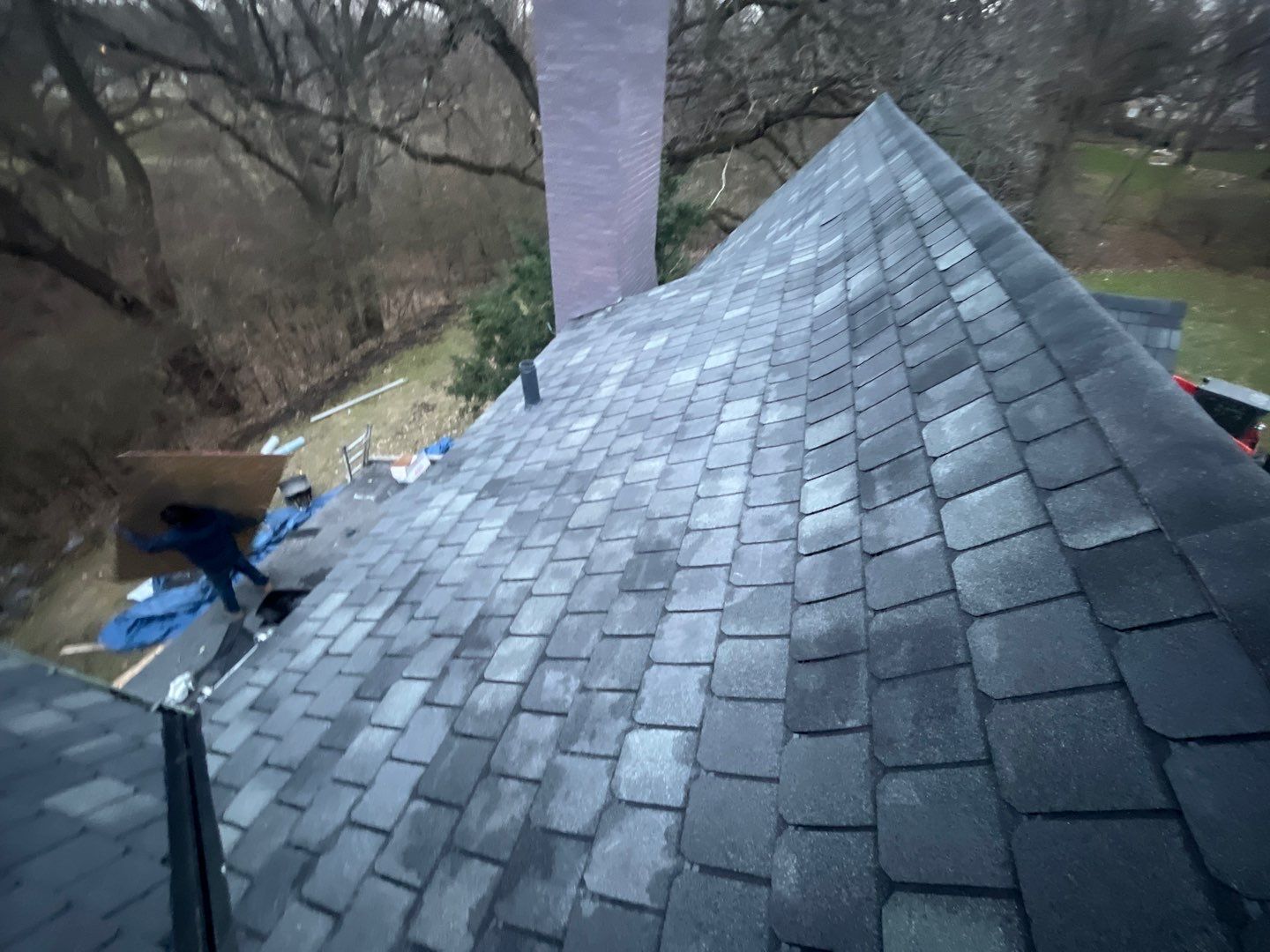 Slate Roof Removal using Atlas Storm Master Slate by Total Exteriors